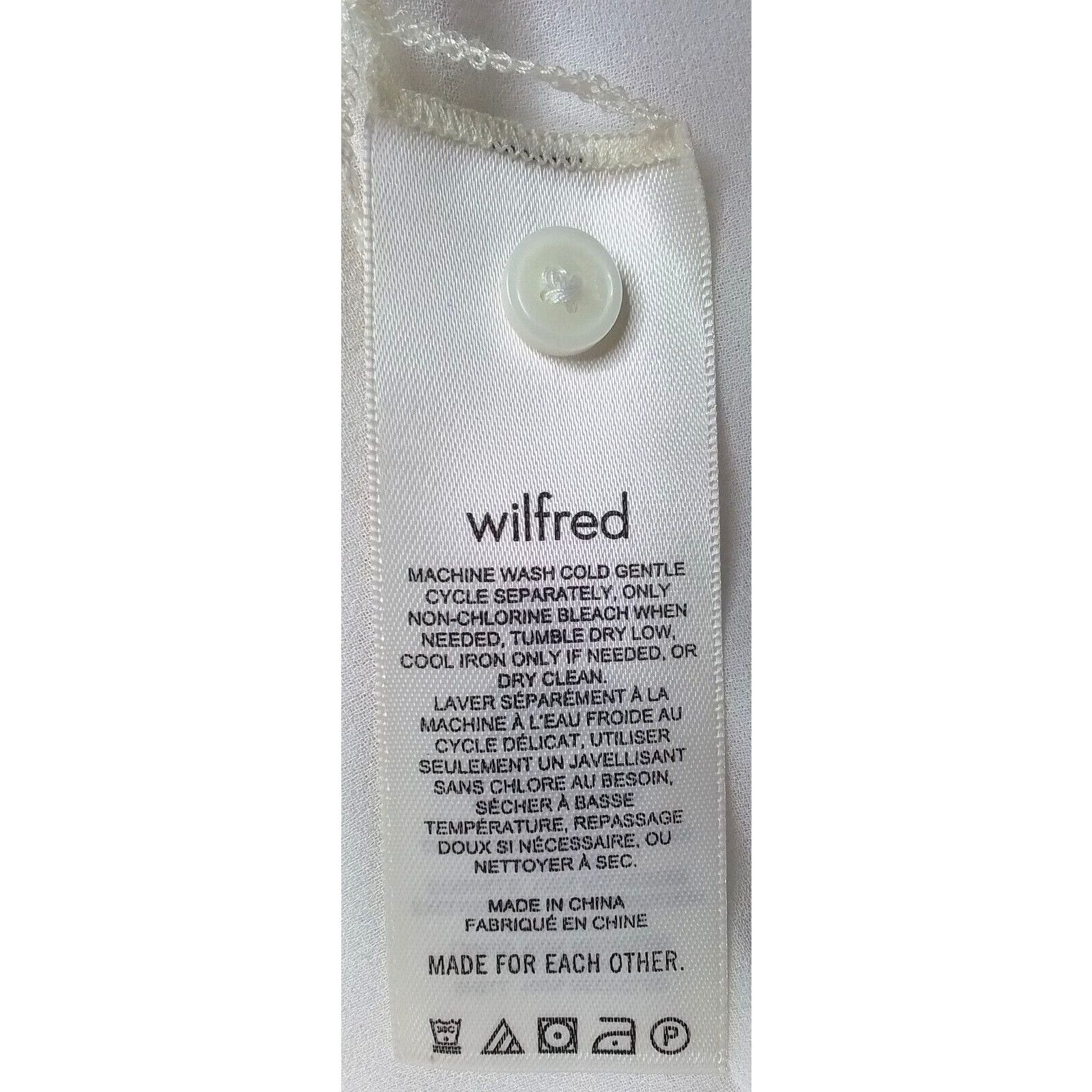 Other Wilfred Blouse Women's Size XL White NWT #W3310 Size XL / US 12-14 / IT 48-50 - 13 Thumbnail