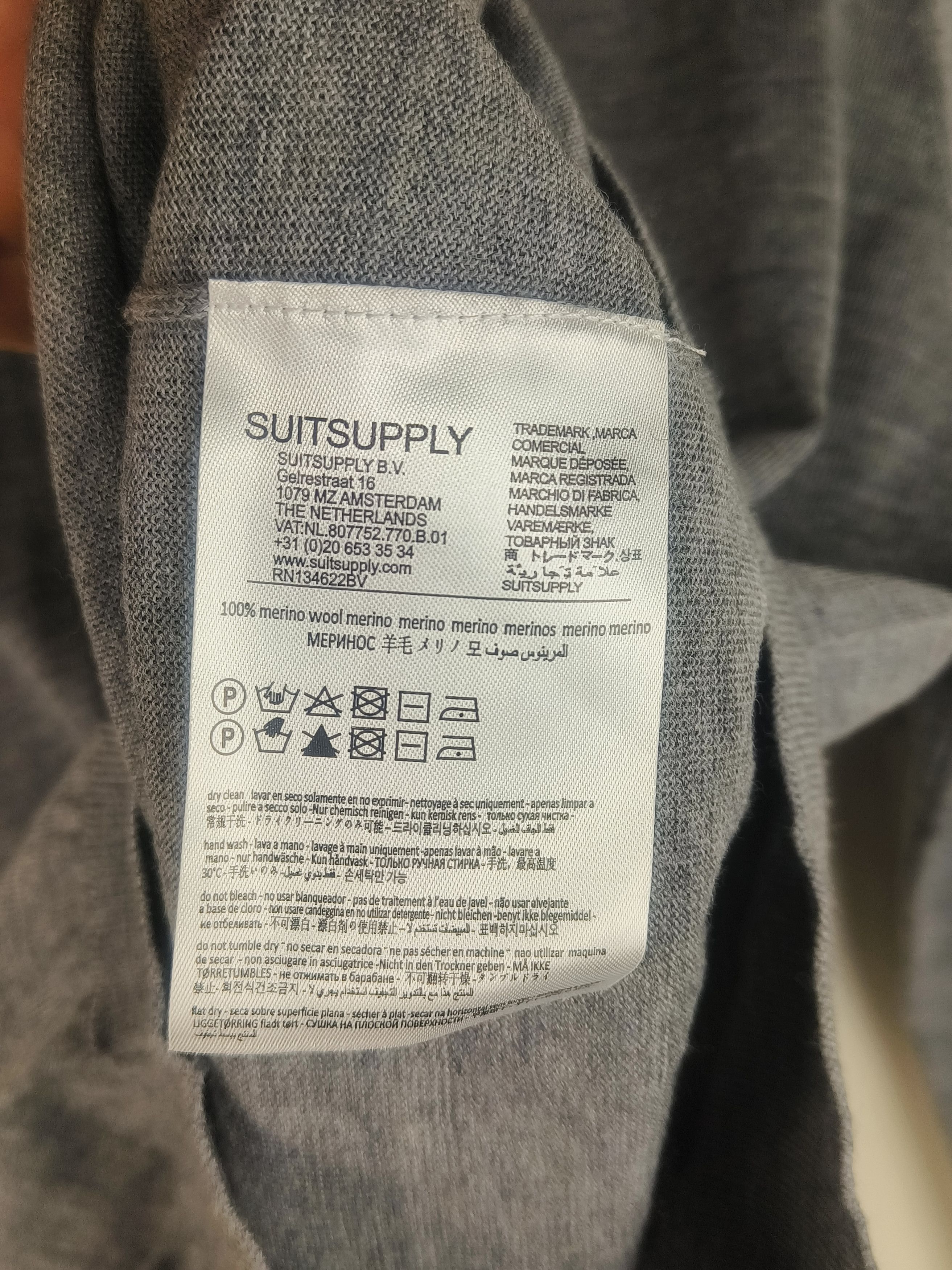 Suitsupply Suitsupply Merino Wool V-Neck Sweater Size US M / EU 48-50 / 2 - 3 Thumbnail