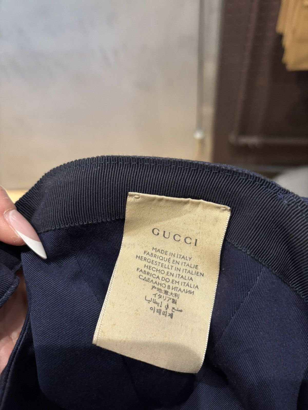 Gucci Gucci Hat Navy Size ONE SIZE - 3 Thumbnail