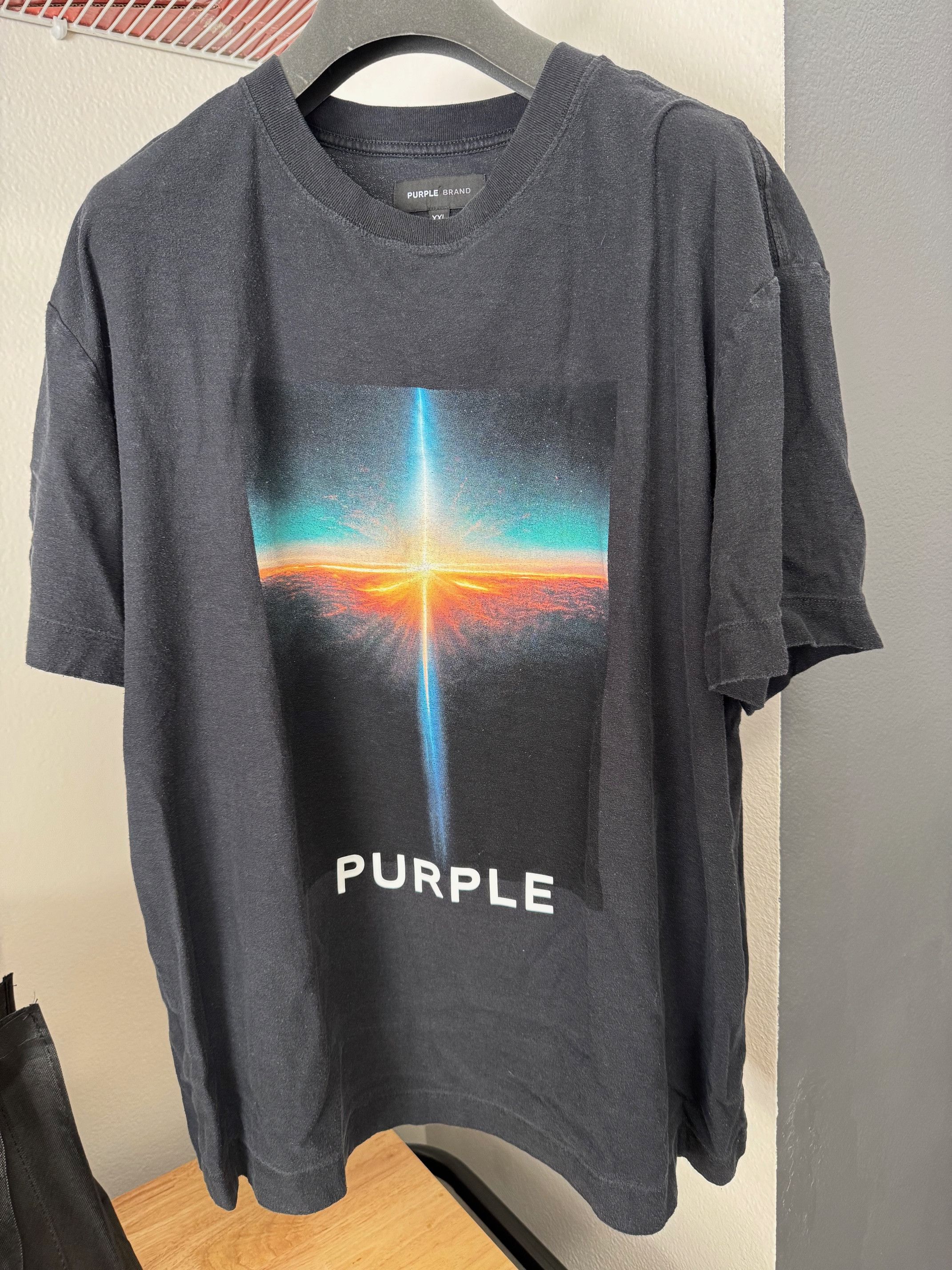 Purple Brand Purple Brand textured cotton t-shirt Size US XXL / EU 58 / 5 - 1 Thumbnail