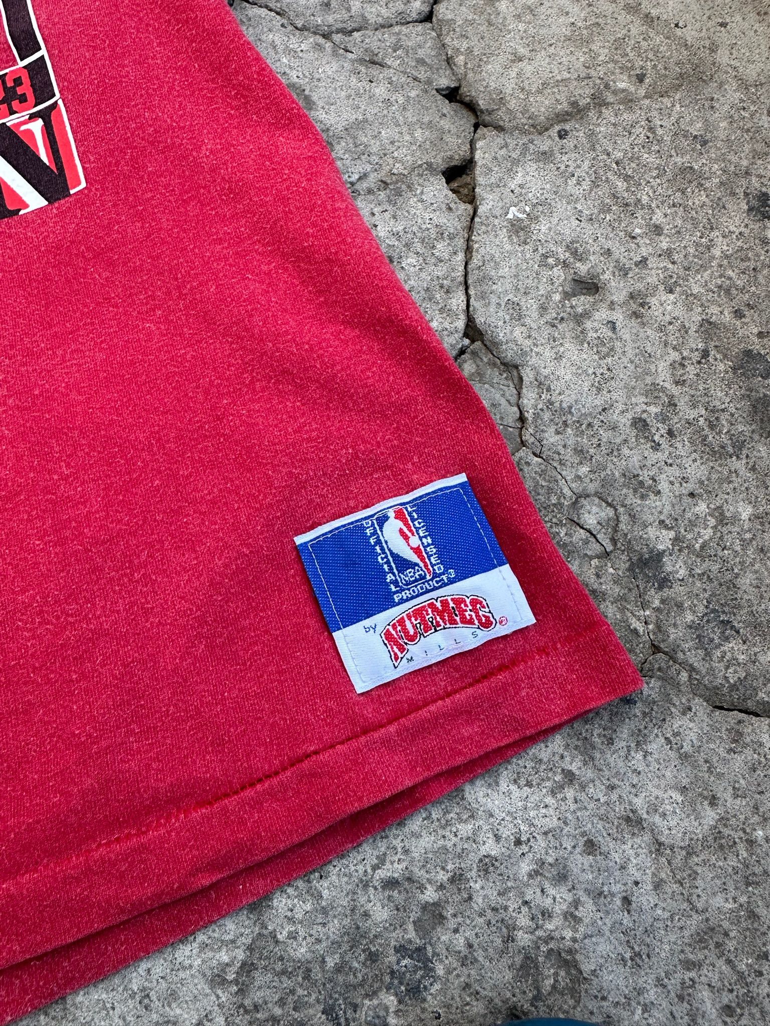 NBA Vintage 90's Chicago Bulls Nutmeg Tee Bull Rare Jordan Size US S / EU 44-46 / 1 - 10 Thumbnail