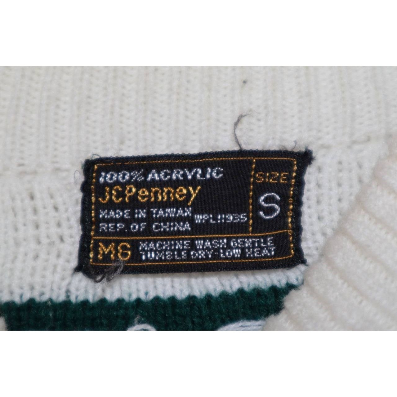 JCPenney Vintage 80s JC Penney Sweater Women's Size S Green Geometric Size S / US 4 / IT 40 - 3 Thumbnail