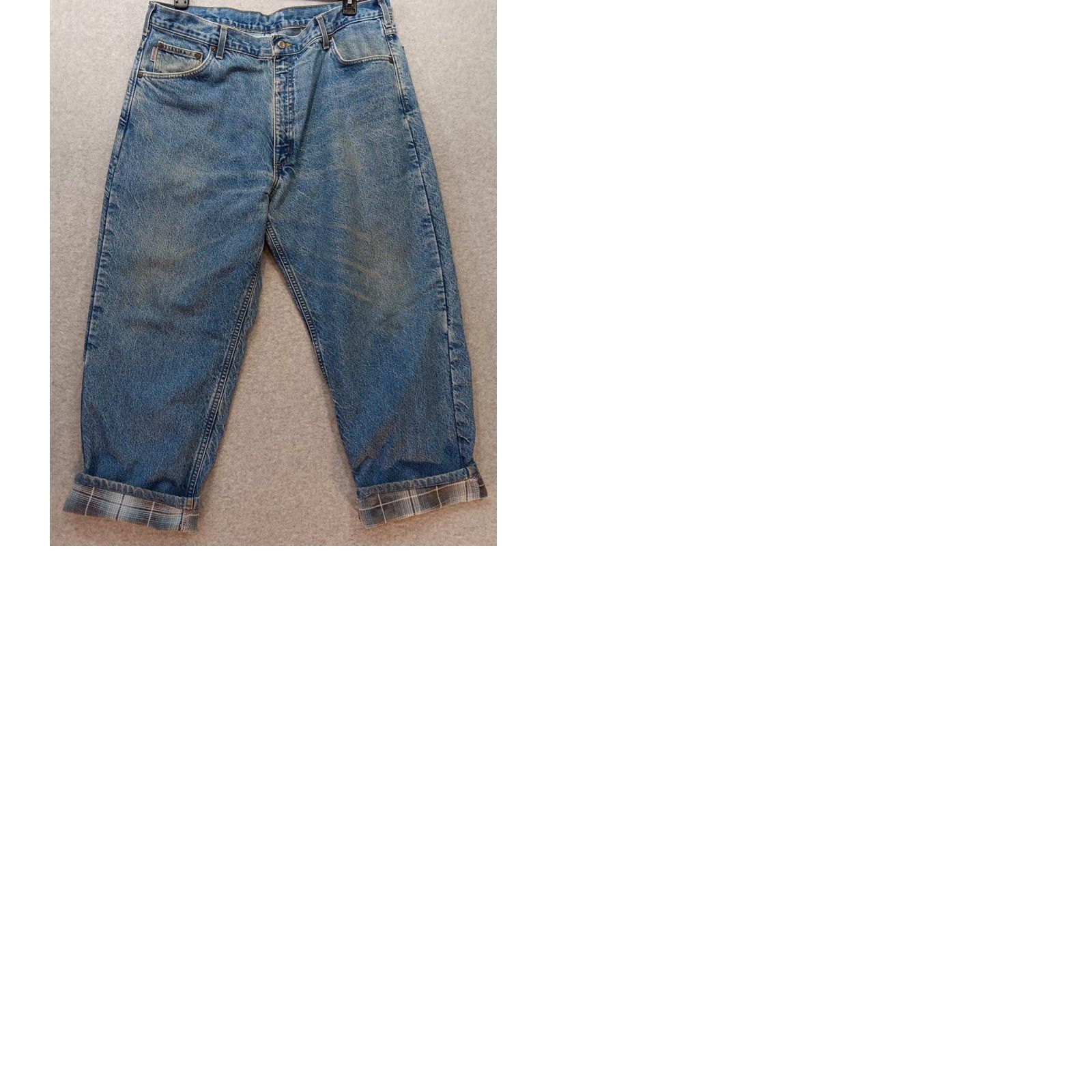 Carhartt VINTAGE Carhartt B21DST Jeans 40X30 Blue Denim Flannel Lined Medium Wash Mens Size US 40 / EU 56 - 9 Thumbnail