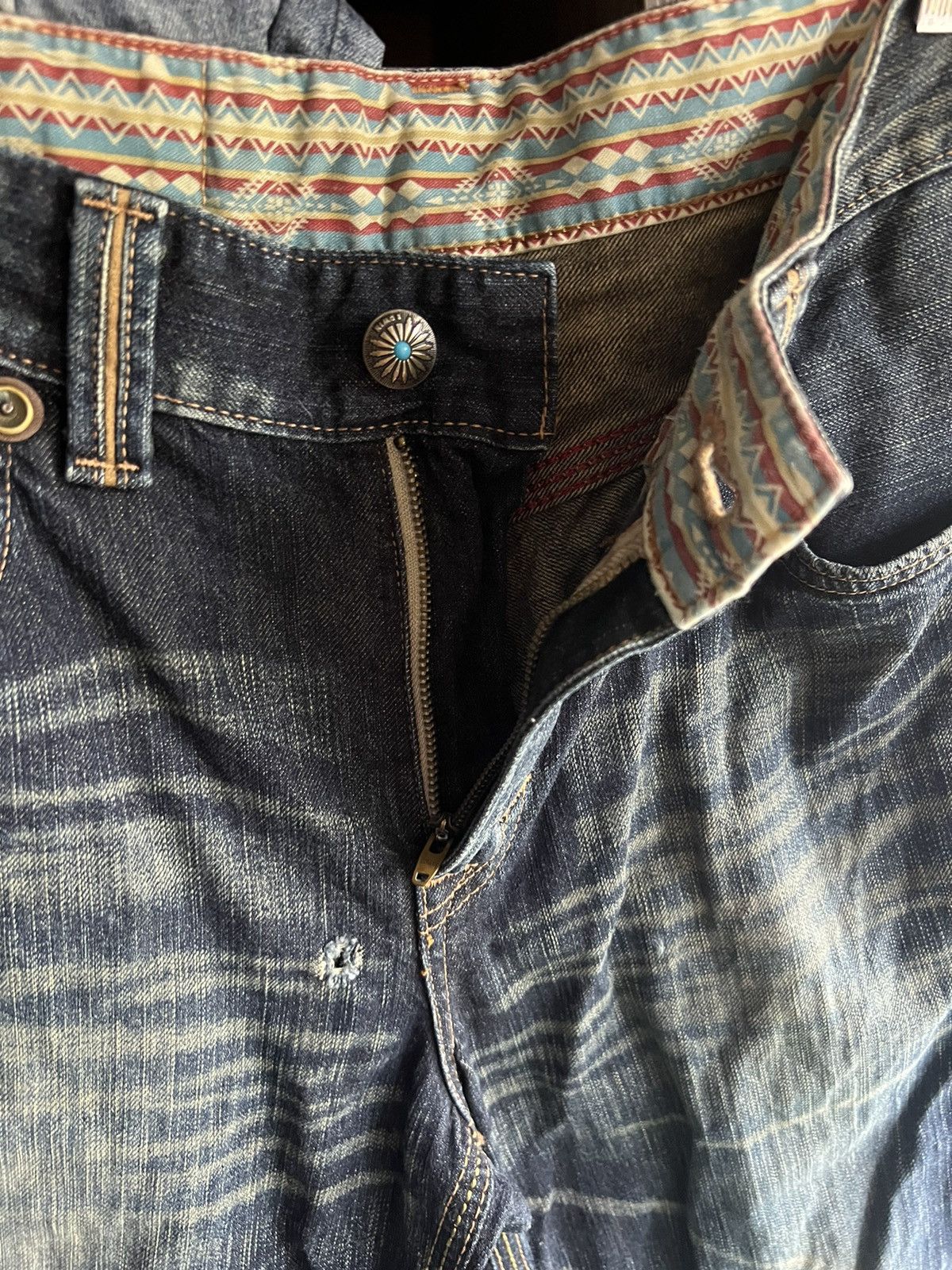 Edwin 🔥Flared Edwin Exclusive Vintage Distressed Denim Size US 33 - 12 Thumbnail
