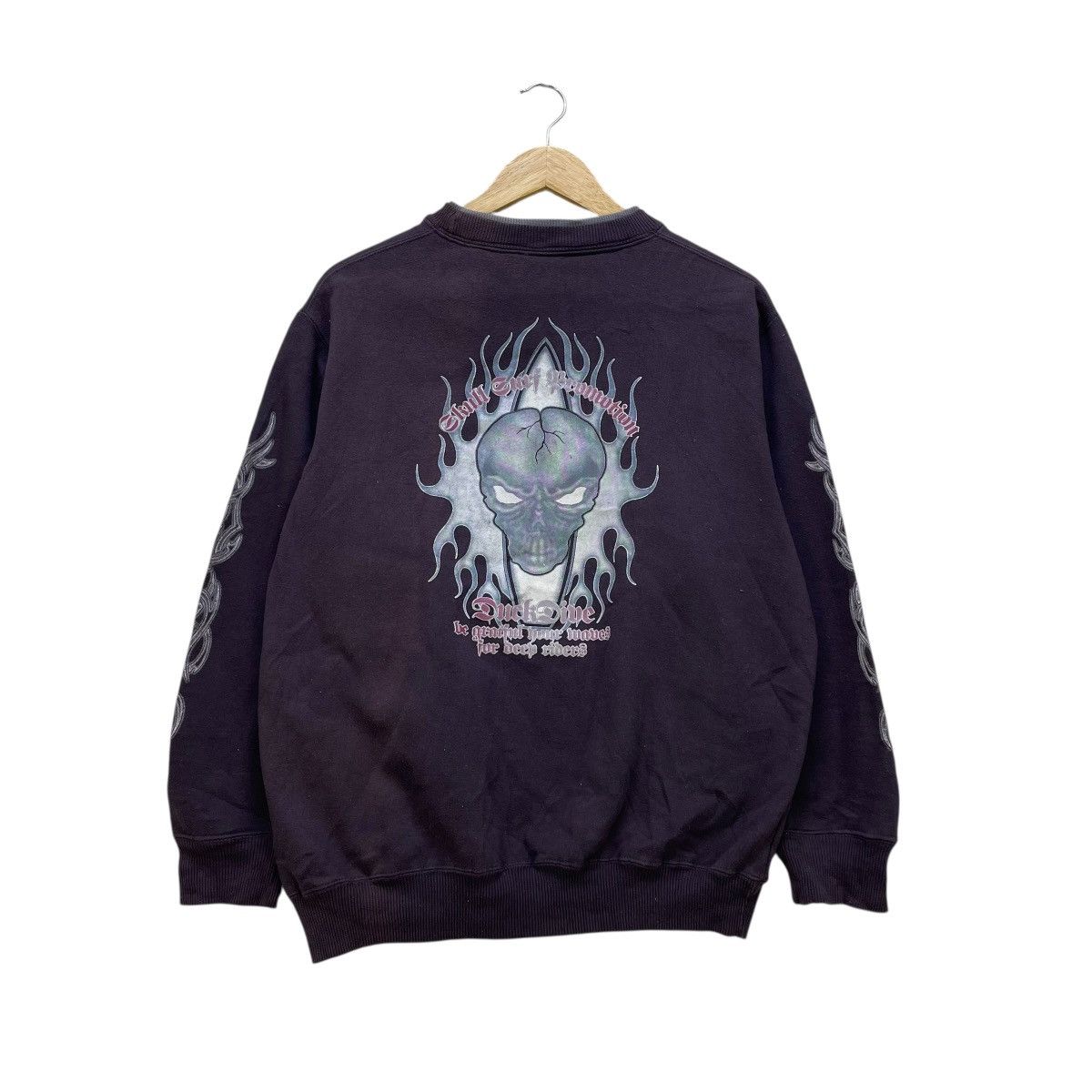 Vintage 💥Vintage Skull Sweatshirt Pullover Size US M / EU 48-50 / 2 - 1 Thumbnail