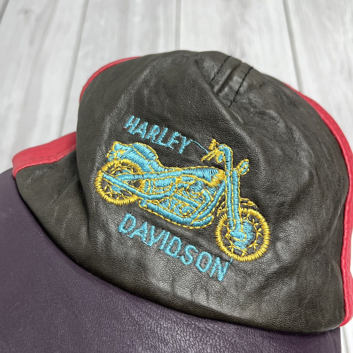 Harley Davidson × Vintage Vintage Harley Davidson cap Size ONE SIZE - 2 Thumbnail