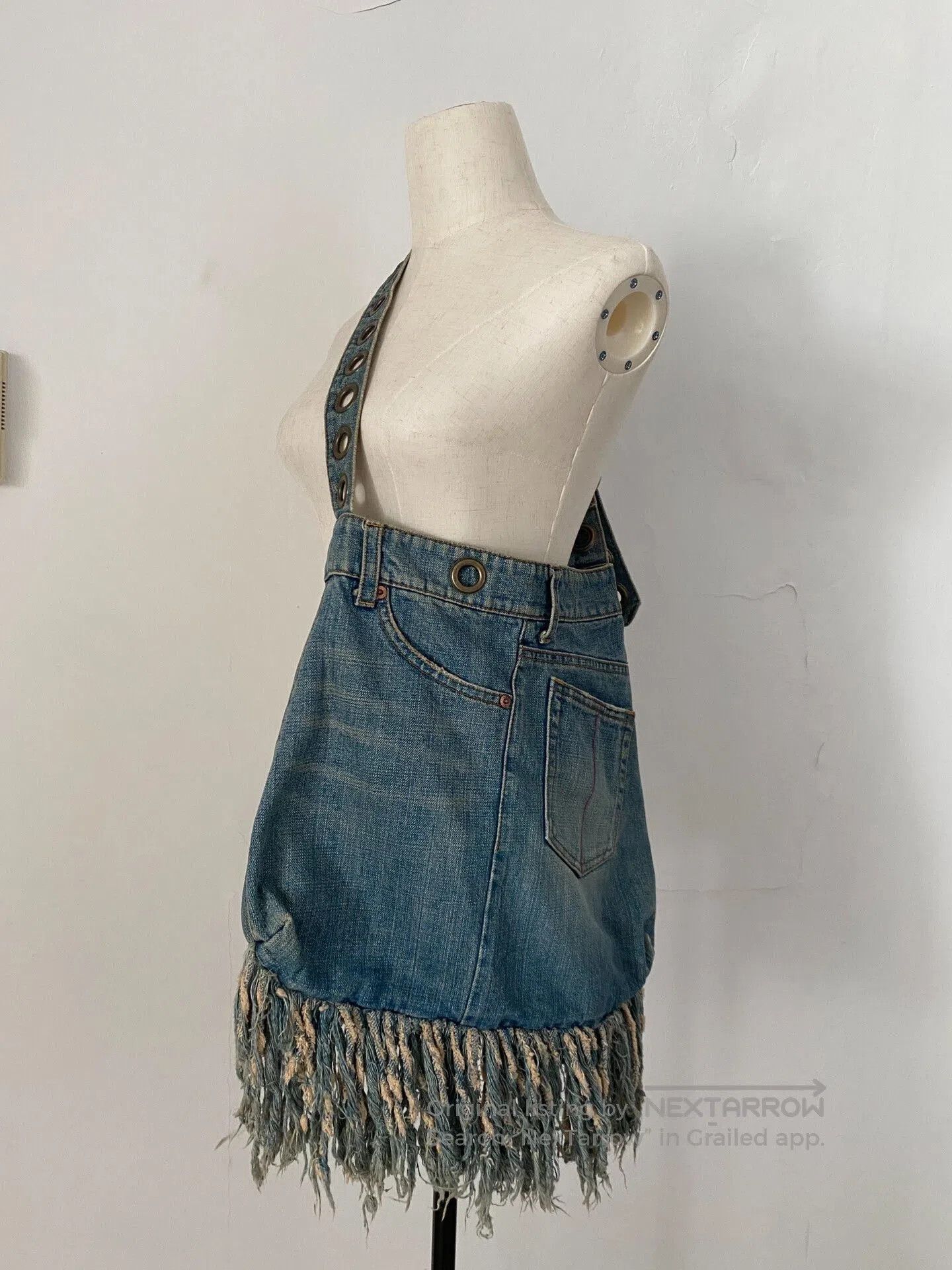 Le Grande Bleu (L.G.B.) L.G.B Denim Tassel Crossbody Shoulder Bag. Size ONE SIZE - 3 Thumbnail
