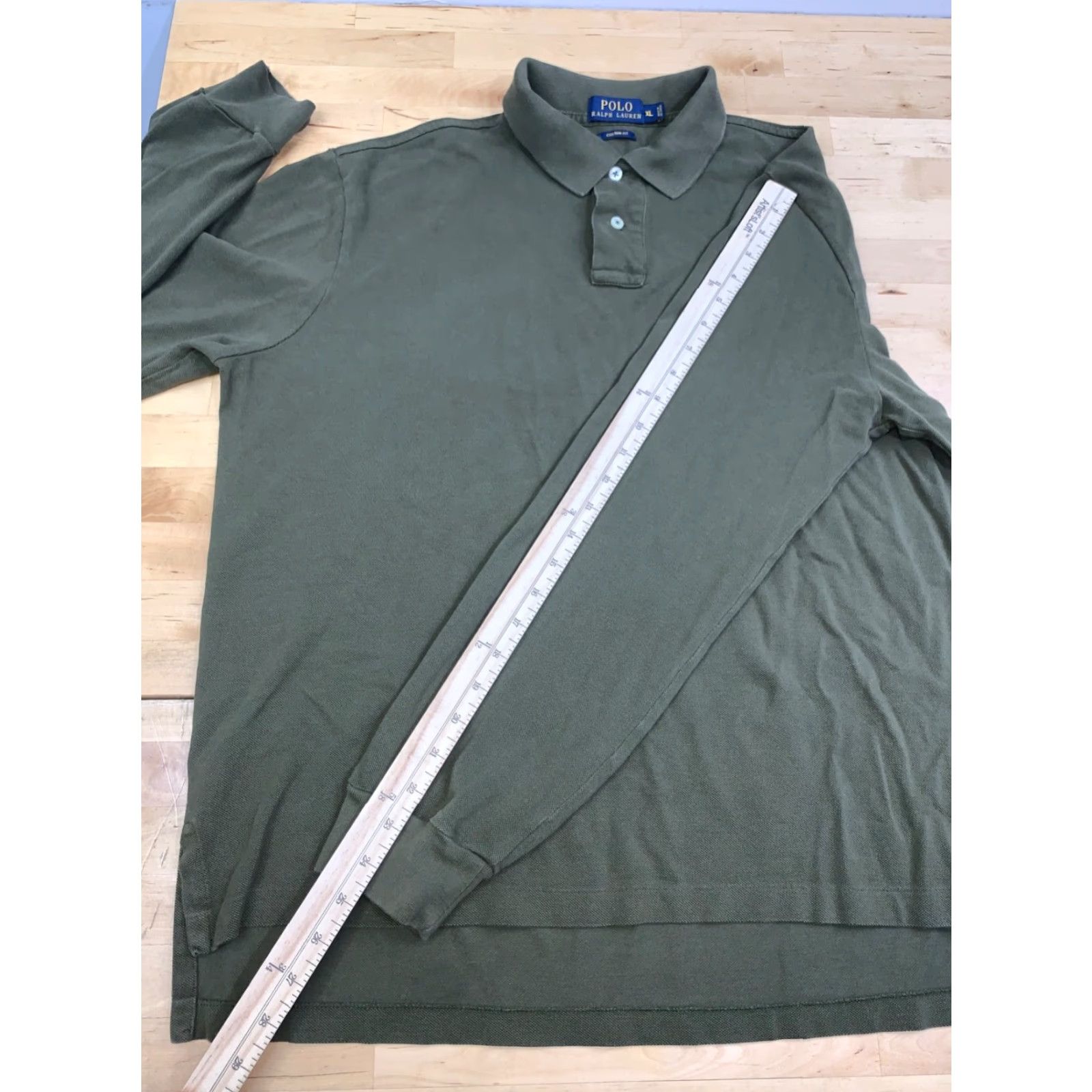 Polo Ralph Lauren Polo Ralph Lauren Shirt Men XL Green Long Sleeve Collared Button-Up Preppy Classic Casual]] Size US XL / EU 56 / 4 - 6 Thumbnail