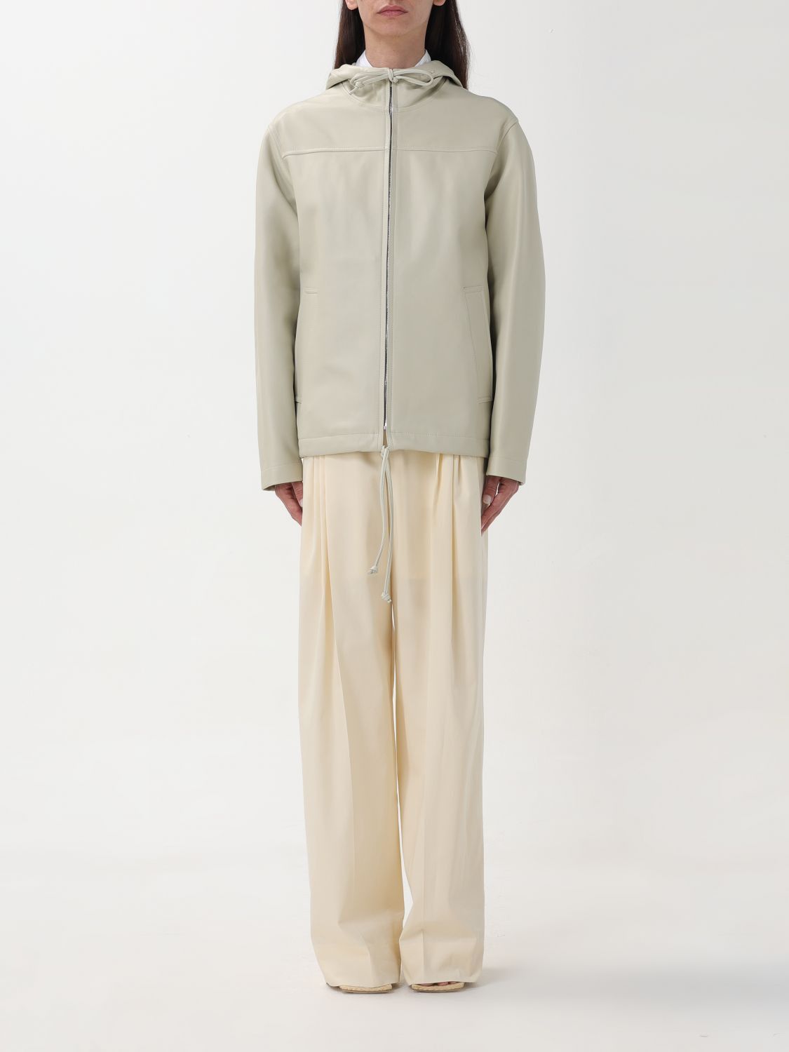 image of Bottega Veneta Jacket Woman Yellow Cream, Women's (Size Medium)