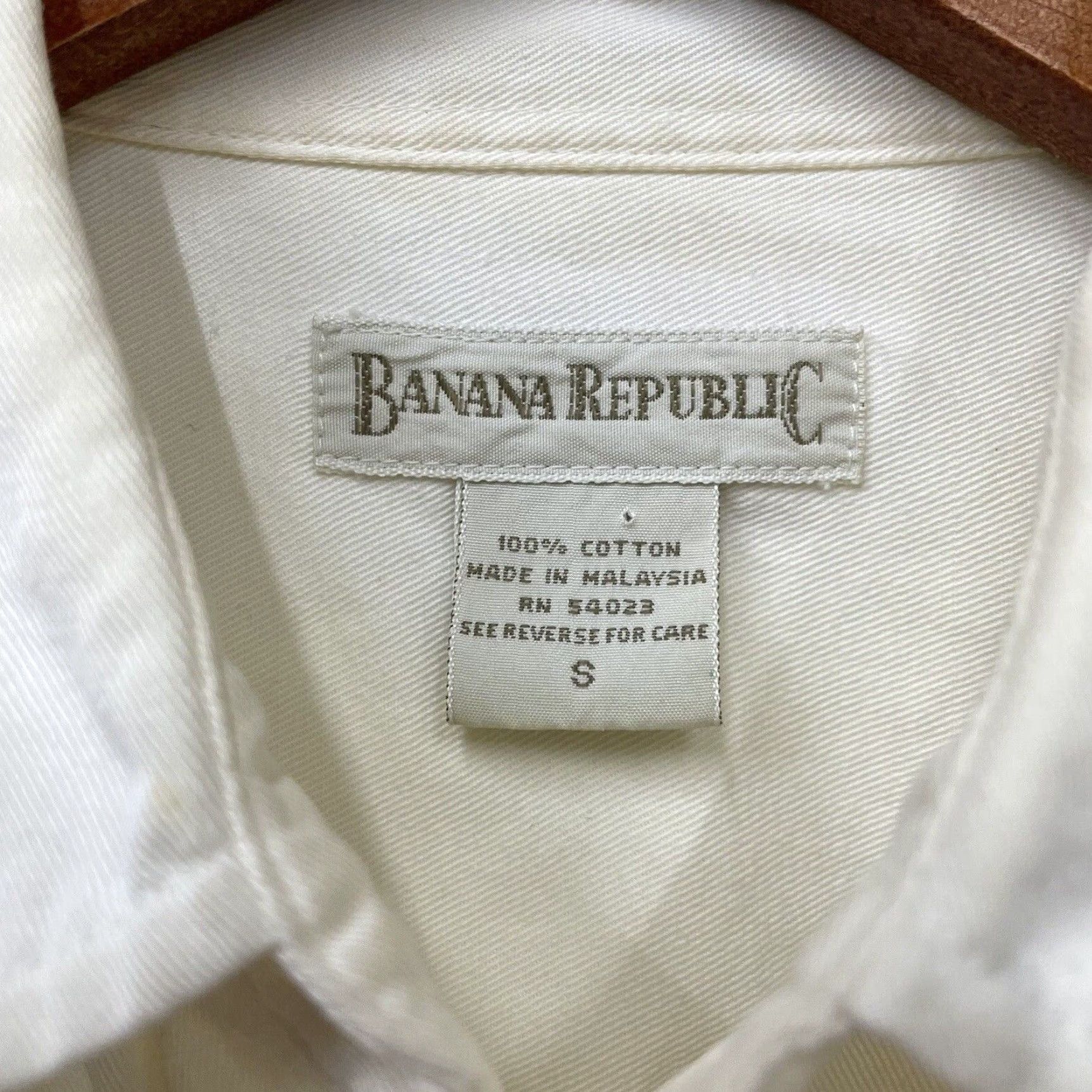 Banana Republic VINTAGE Banana Republic Women's Western Shirt Long Sleeve Button-Down 100% Cotton Size Small White Size S / US 4 / IT 40 - 4 Thumbnail
