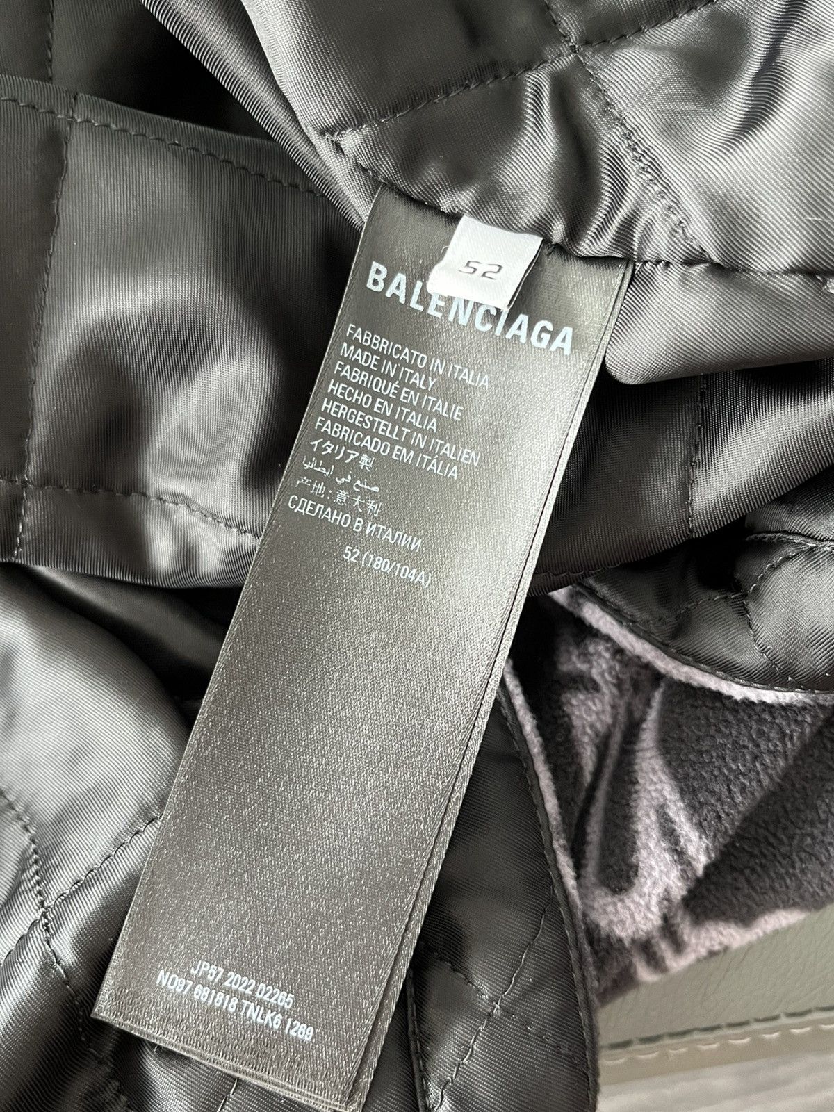 Balenciaga BrandNew Balenciaga BB Monogram Fleece Bomber Coat Oversized Size US XXL / EU 58 / 5 - 7 Thumbnail