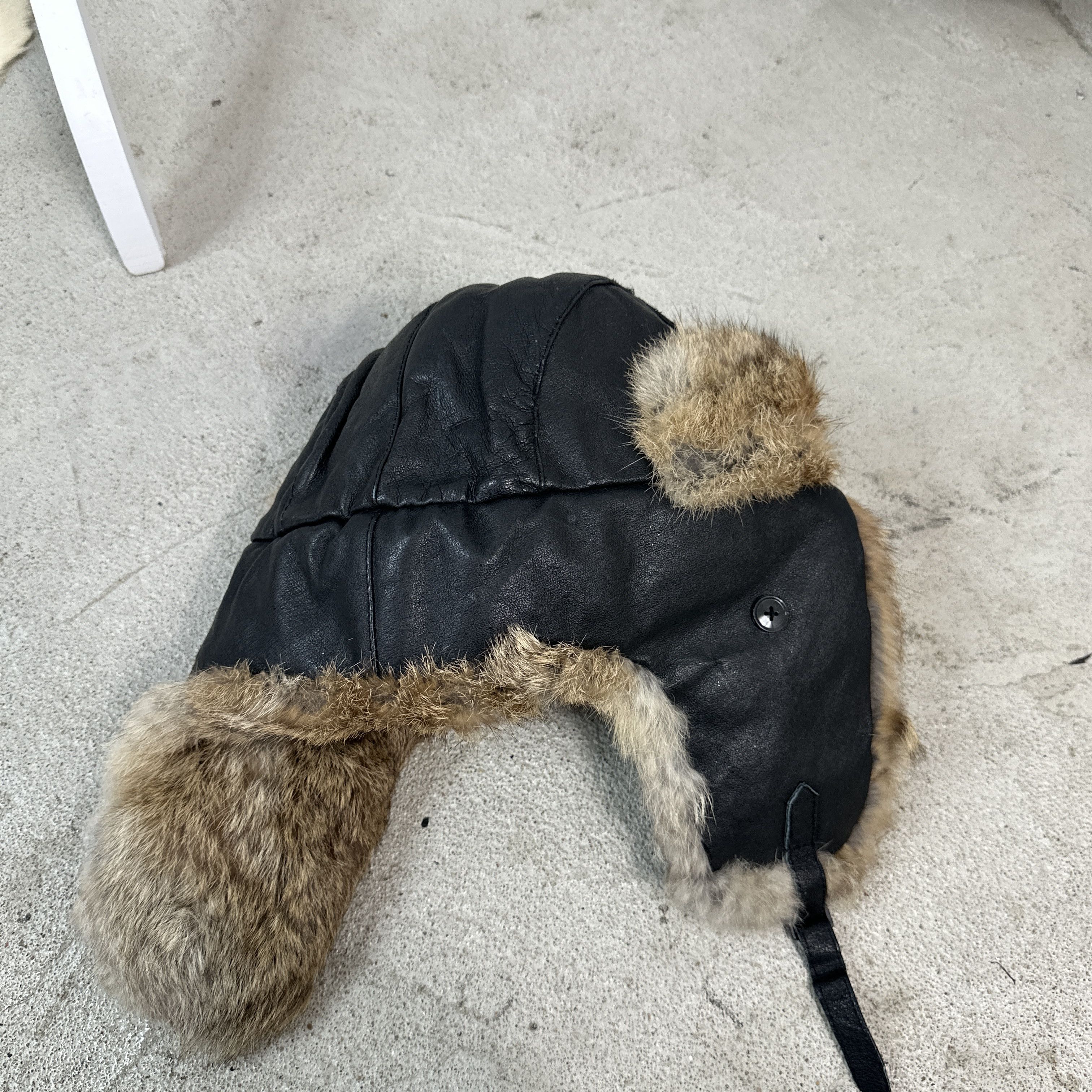 Vintage Vintage Real Fur Bomber / Traper Hat Size ONE SIZE - 6 Thumbnail