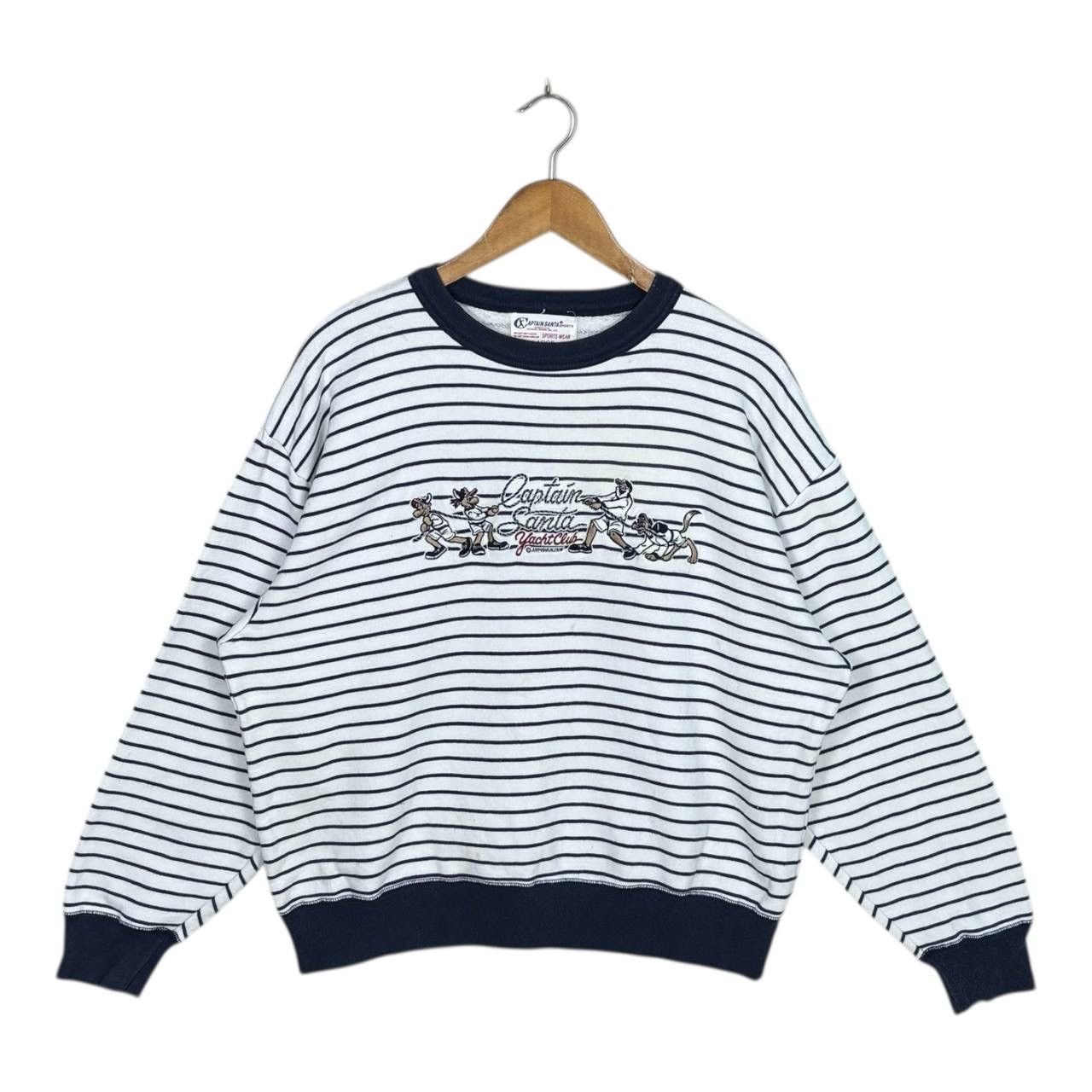 Japanese Brand Captain Santa Yacht Club Japan Vintage Striped Sweatshirt L Size US L / EU 52-54 / 3 - 1 Thumbnail