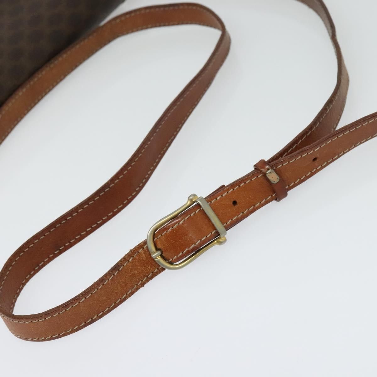Celine CELINE Macadam Canvas Shoulder Bag Pvc Leather Brown Gold Size ONE SIZE - 7 Thumbnail