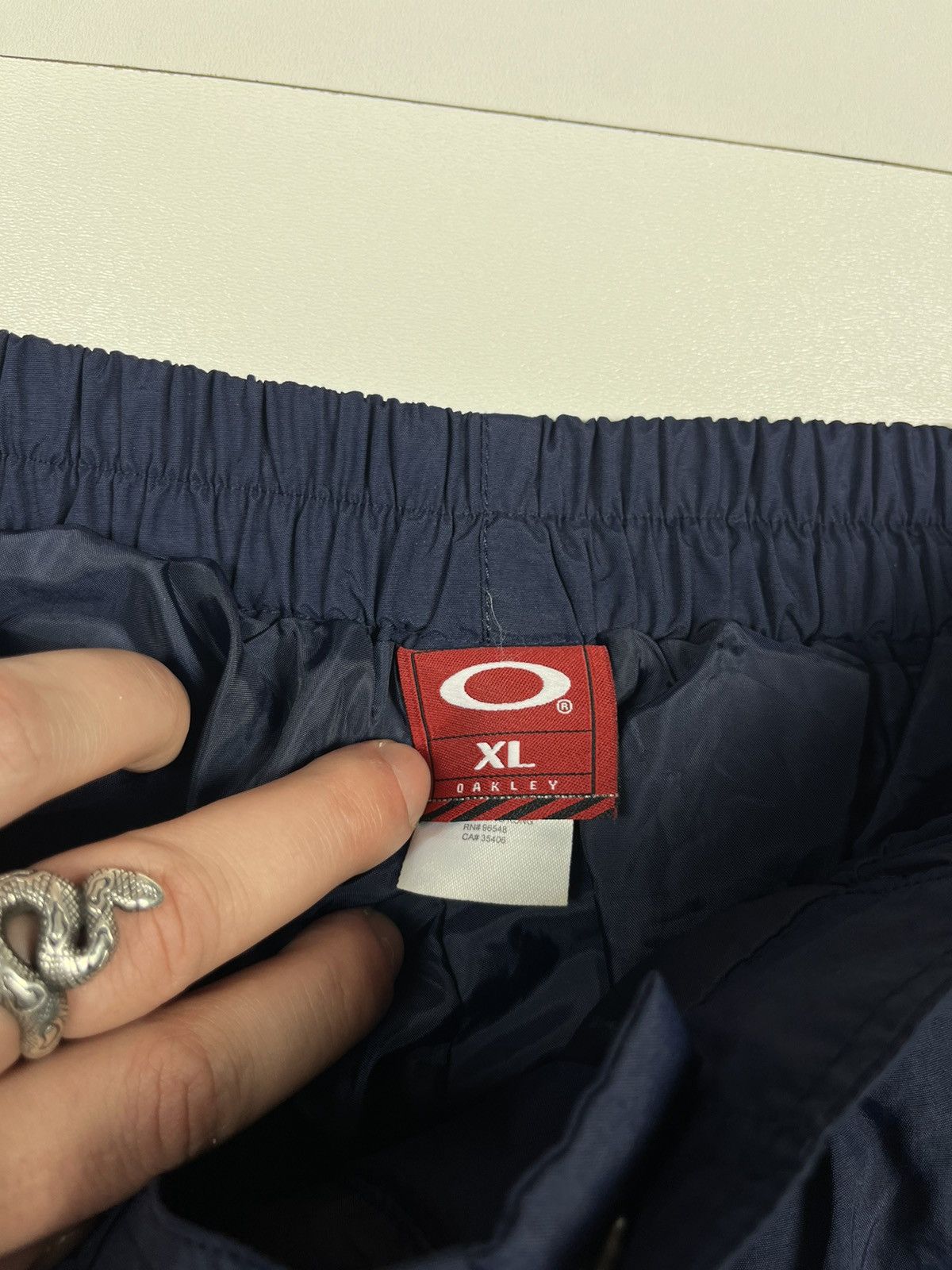 Oakley Vintage Oakley Nylon Outdoors Track Pants Blue Size XL Y2K Size US 36 / EU 52 - 9 Thumbnail