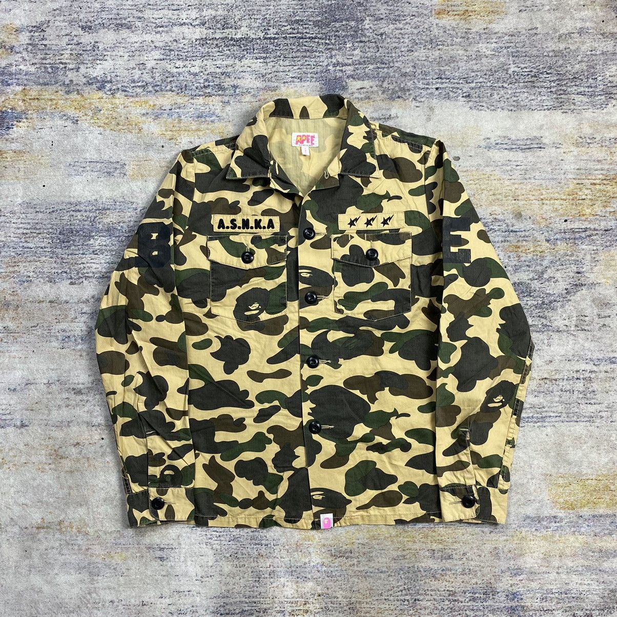 Bape camouflage military shirt