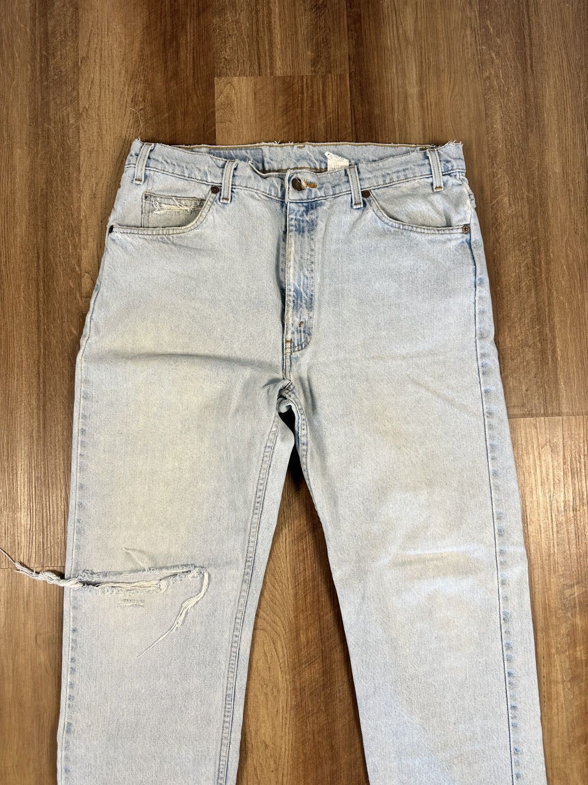 Levi's × Vintage Vintage 90s Levi’s 505 Regular Fit Straight Leg 33 x 28 Size US 33 - 2 Thumbnail