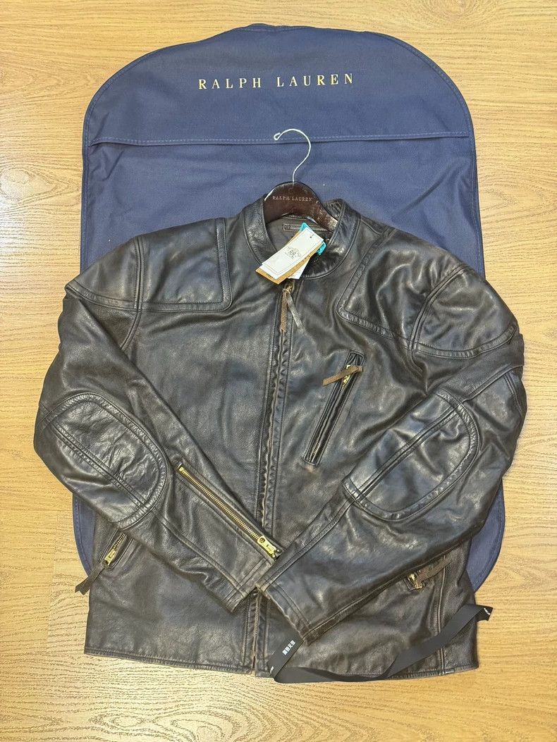 RRL Ralph Lauren RRL Ralph Lauren Tom Hardy Venom Movie Same Leather Jacket Size US L / EU 52-54 / 3 - 1 Thumbnail