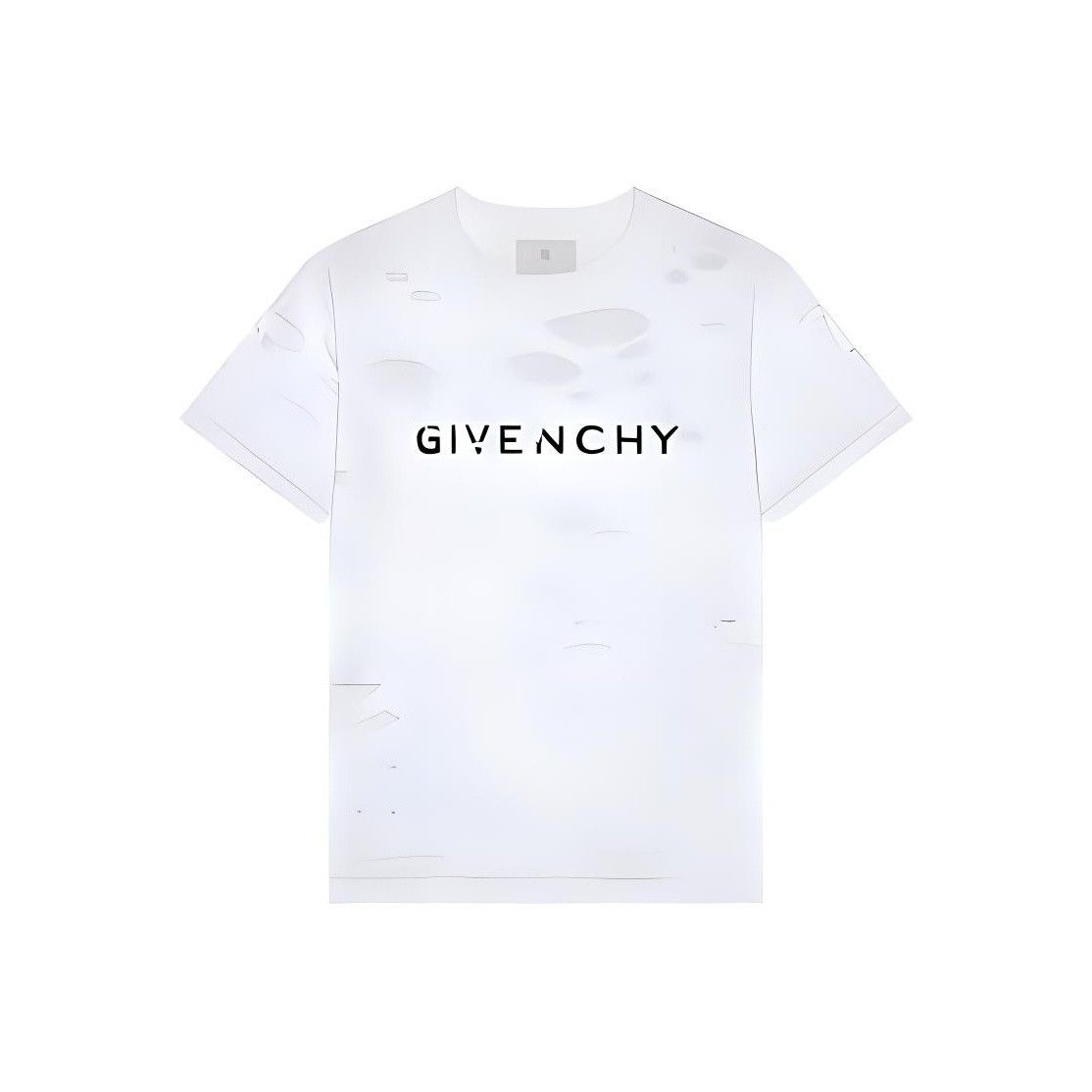 Givenchy Givenchy Logo Distressed T-Shirt Size XL Size US XL / EU 56 / 4 - 1 Thumbnail