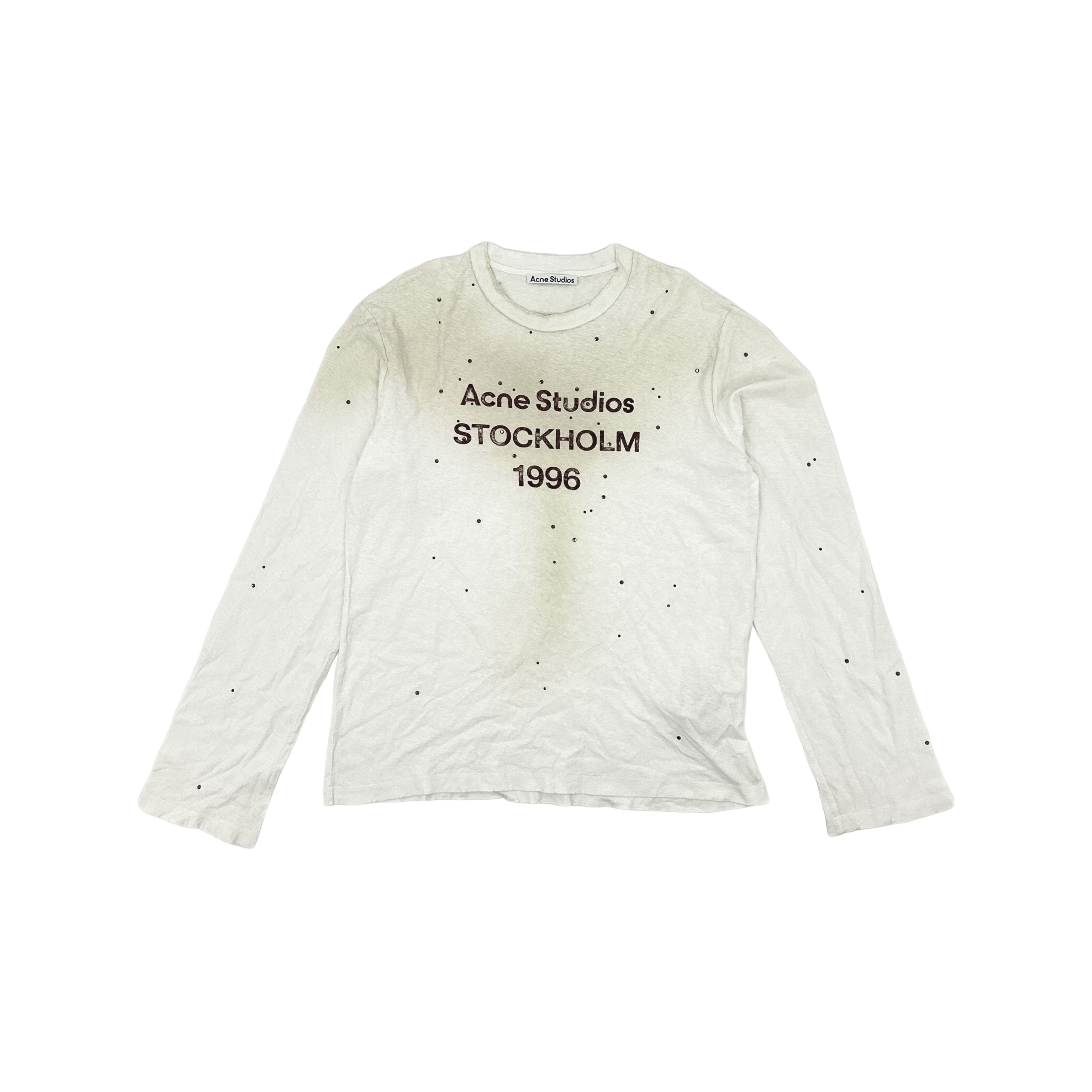 Acne Studios Acne Studios Spray Print Long Sleeve T-Shirt S Size US S / EU 44-46 / 1 - 1 Thumbnail