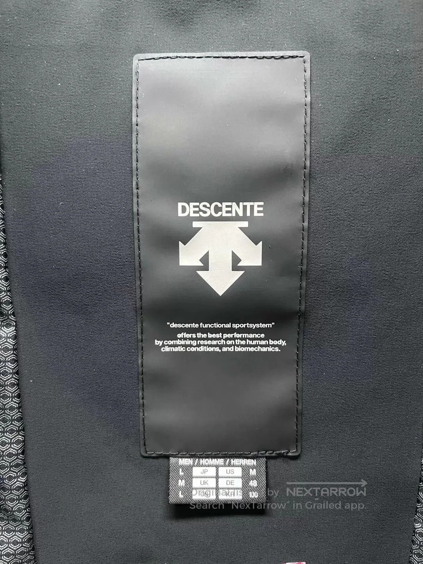 Descente Black Puffer Jacket with Logos . Size US L / EU 52-54 / 3 - 3 Thumbnail