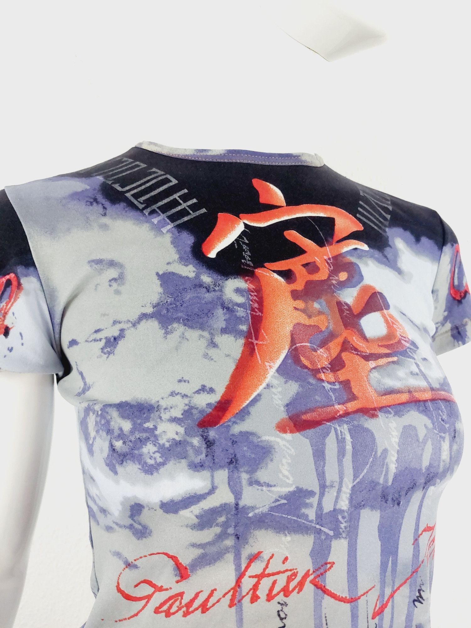 Jean Paul Gaultier Jean Paul Gaultier Tattoo Japanese Letters T-shirt Top Size US XS / EU 42 / 0 - 3 Thumbnail