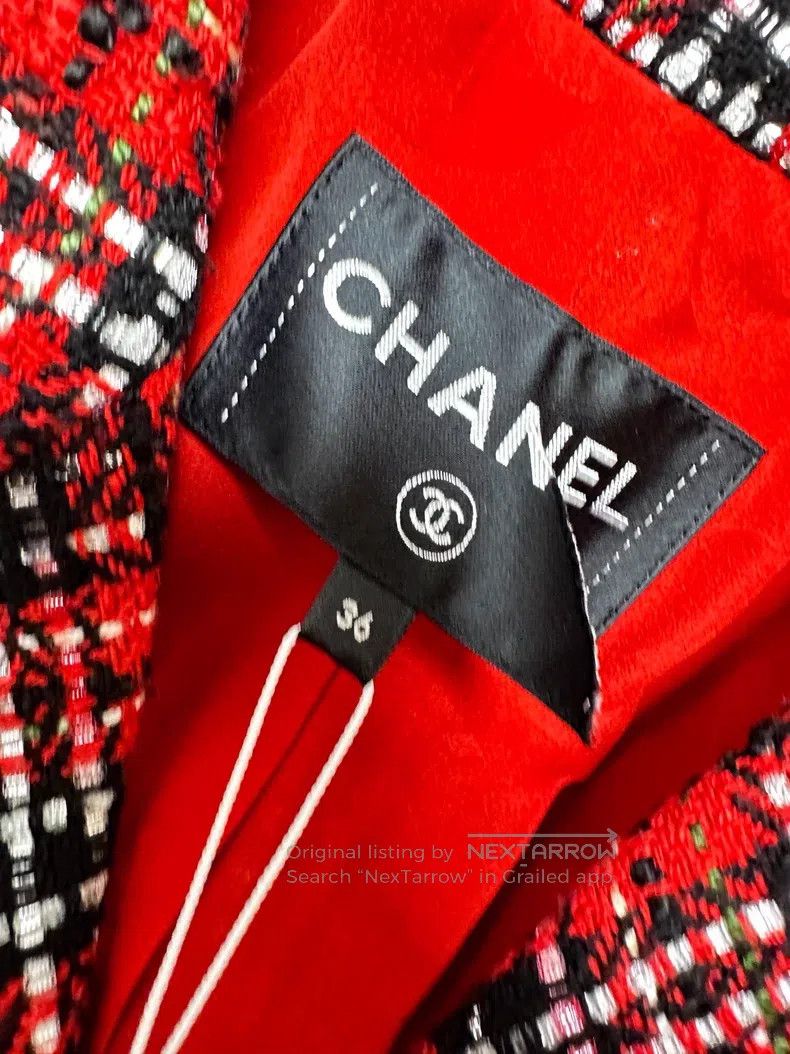 Chanel Chanel Plaid tweed double-breasted jumpsuit Size 24" / US 00 / IT 34 - 5 Thumbnail