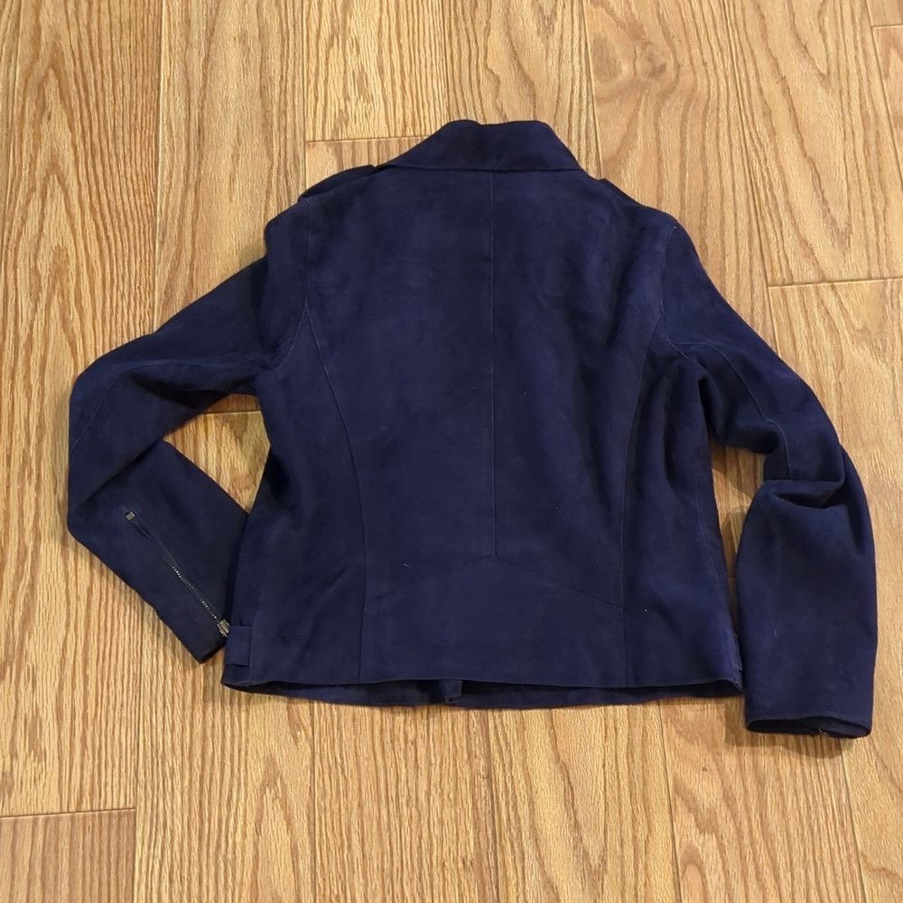 Reiss Reiss Santiago Suede Biker Jacket 100% goat leather size 6 Size M / US 6-8 / IT 42-44 - 5 Thumbnail