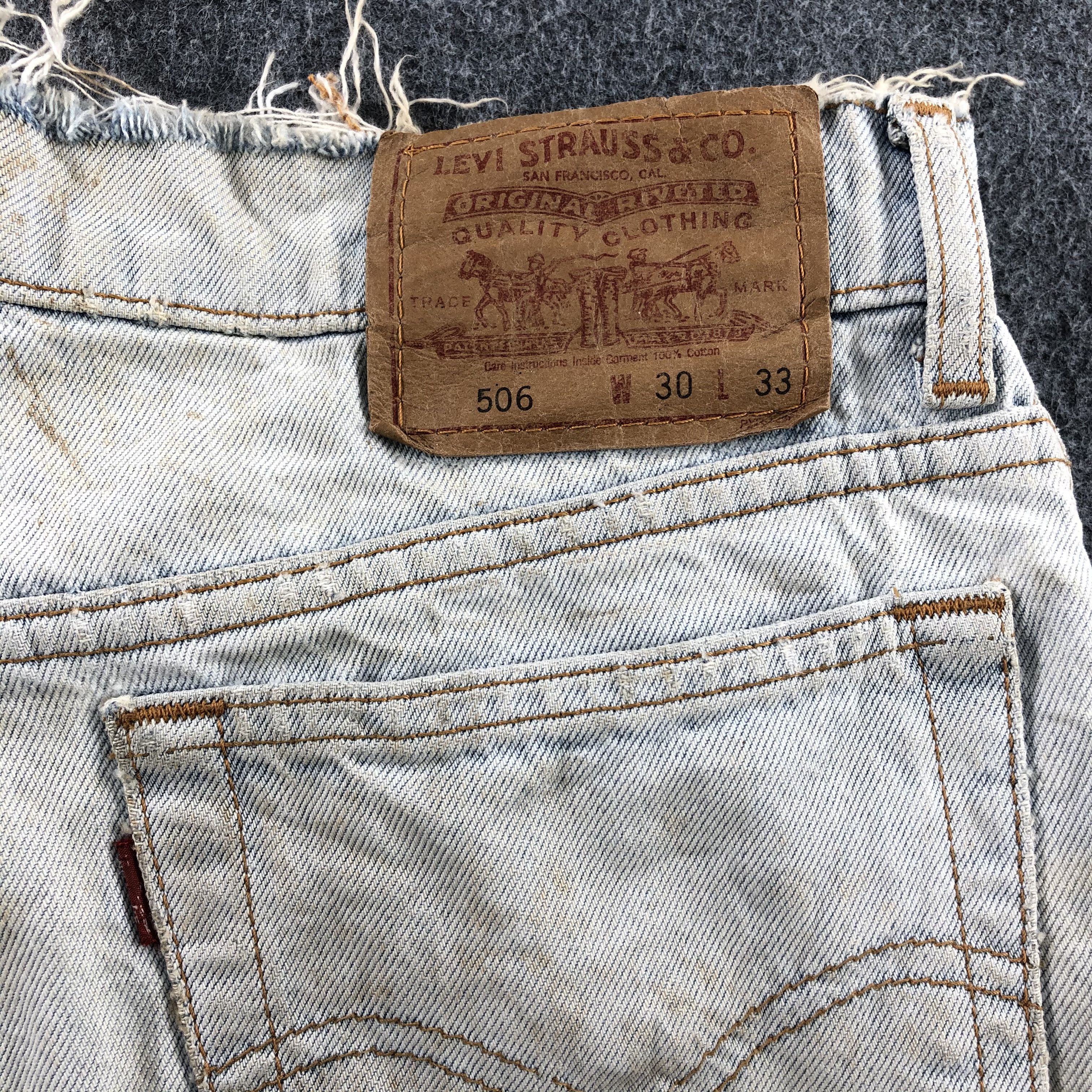 Levi's Vintage Distress Levis 506 Light Wash Jeans-J1287 Size US 31 - 5 Thumbnail