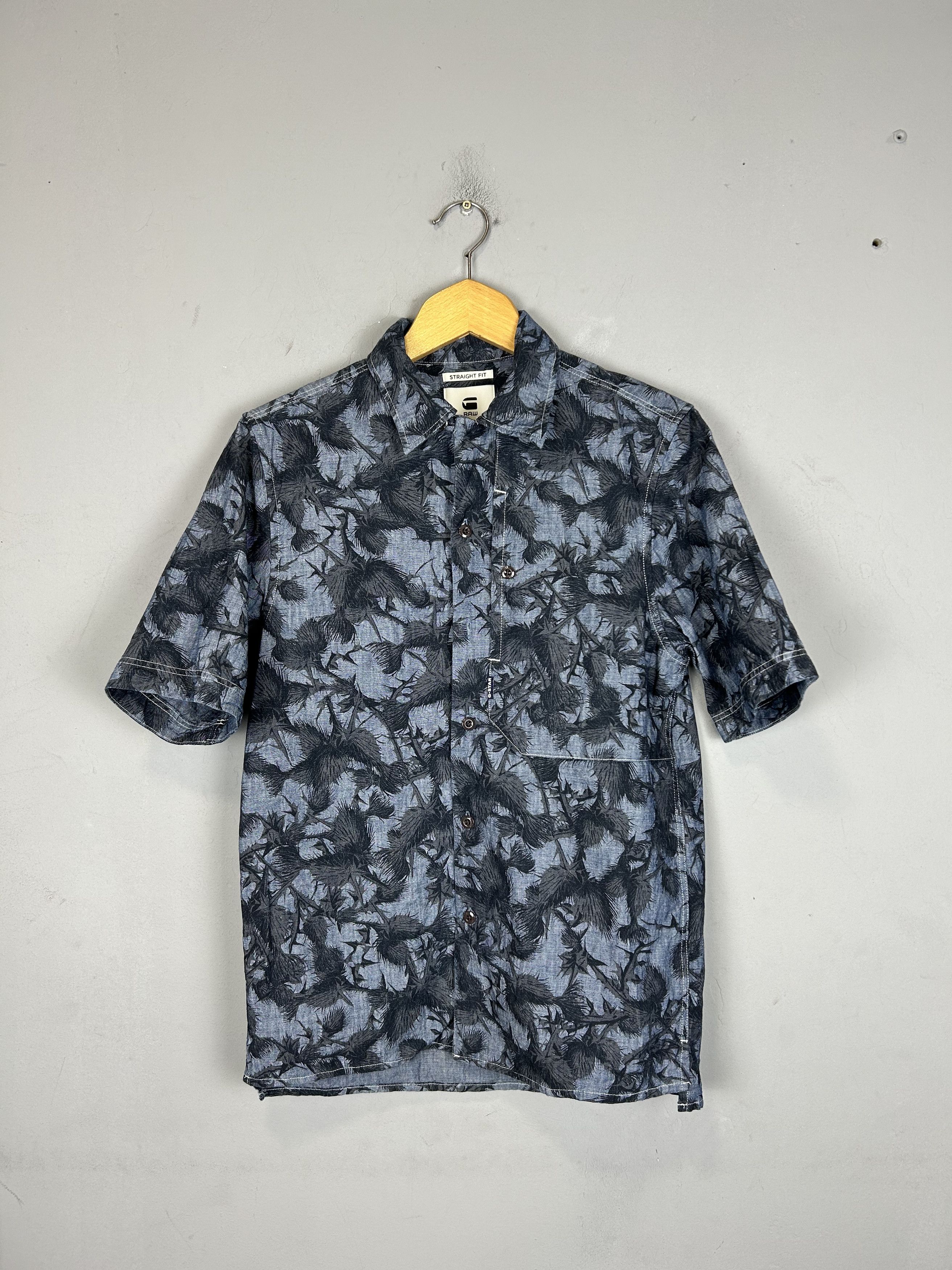 G-Star G Star Raw Shirts Hawaii Style Monogram Short Sleeve Floral Size US XS / EU 42 / 0 - 4 Thumbnail