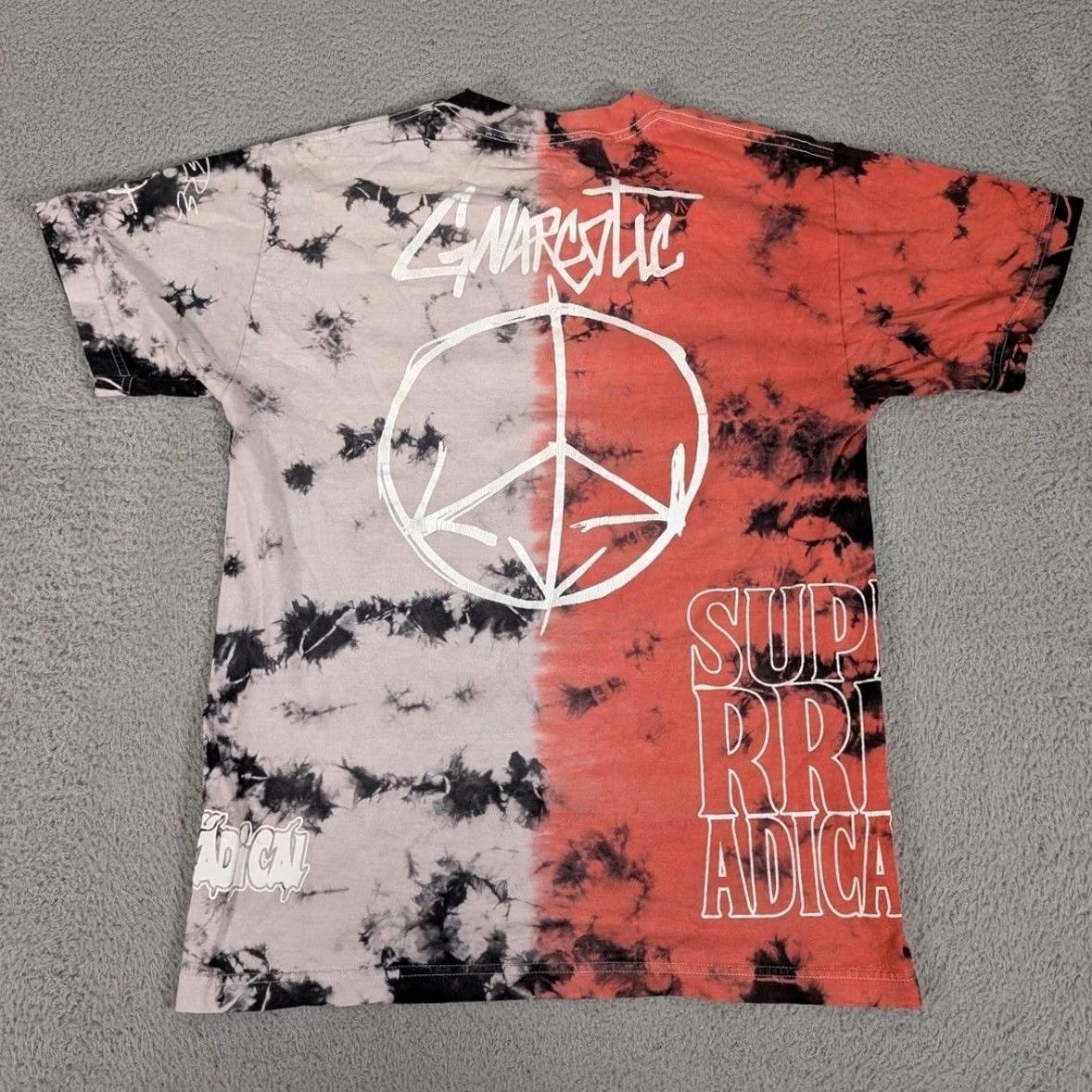 Vintage Gnarstic Shirt Mens Medium Red Black Tie Dye Street Addict Graphic Super Radical Size US M / EU 48-50 / 2 - 4 Thumbnail