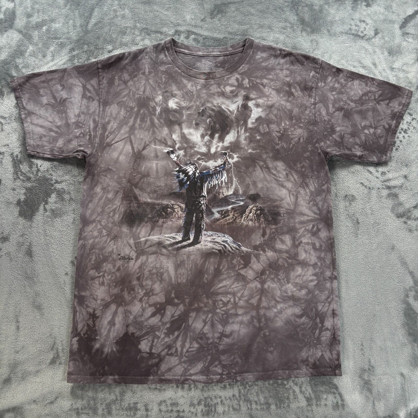 The Mountain VTG 2003 The Mountain Native American Spirit Warrior Tie Dye Size US L / EU 52-54 / 3 - 1 Thumbnail