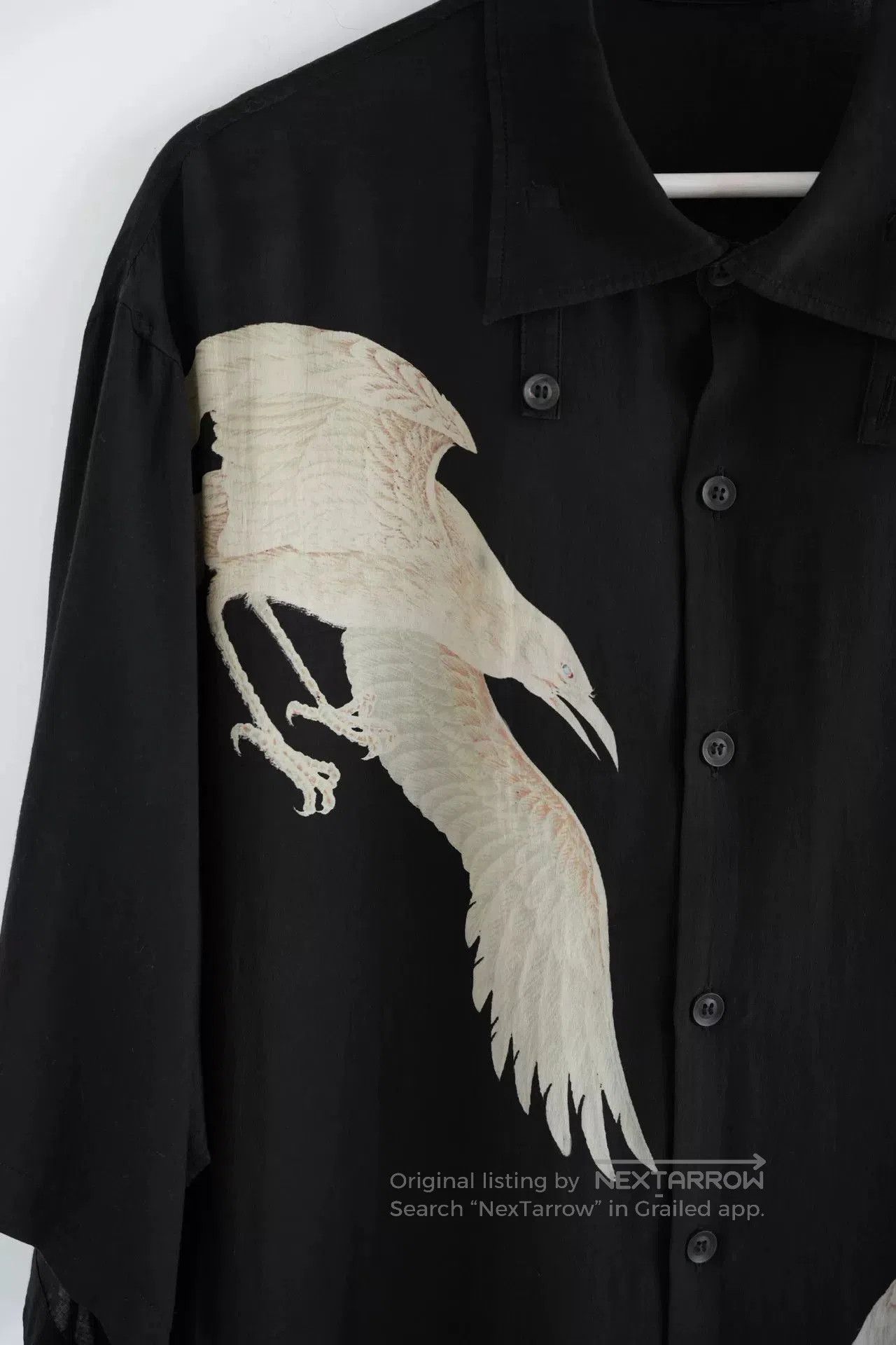 Yohji Yamamoto Yohji Yamamoto Silk Short Sleeve Shirt. Size US M / EU 48-50 / 2 - 3 Thumbnail