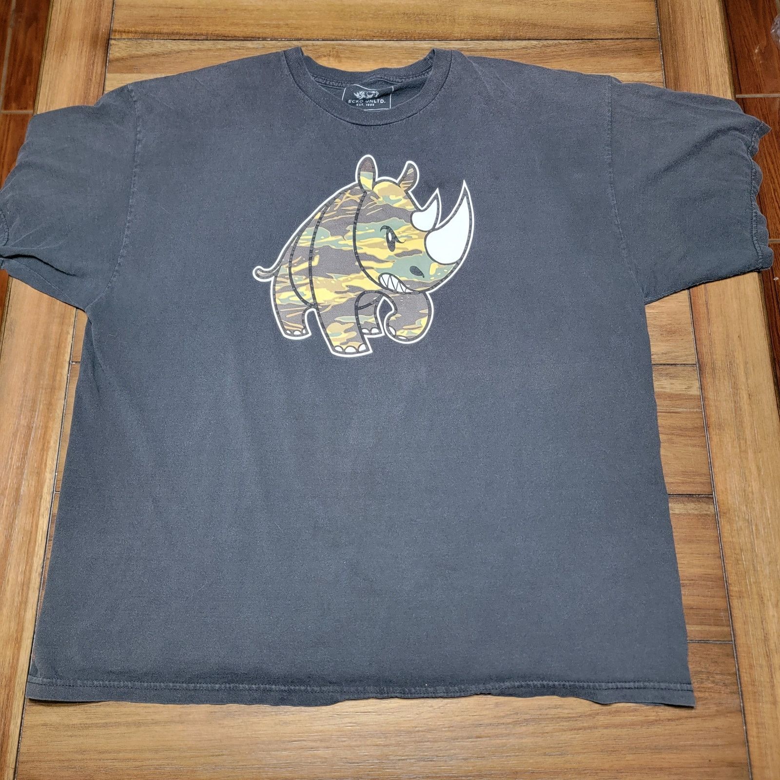 Ecko Unltd. Ecko Unltd Black Tee Camo Rhino - Size 2XL Size US XXL / EU 58 / 5 - 1 Thumbnail