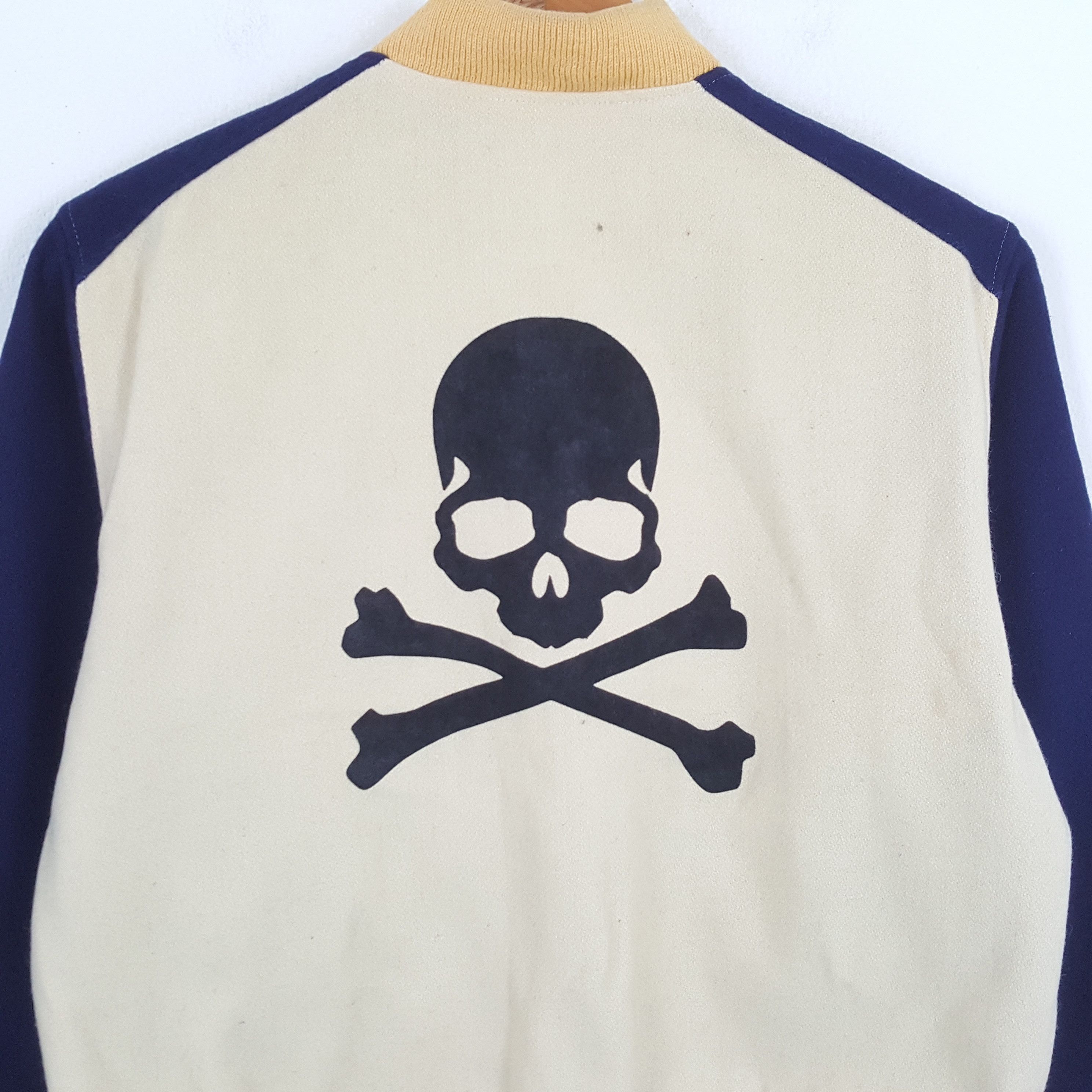 &SONS × Vintage Vintage SONS SPORT SKULL Japanese Brand Varsity Jacket Size US XL / EU 56 / 4 - 2 Thumbnail