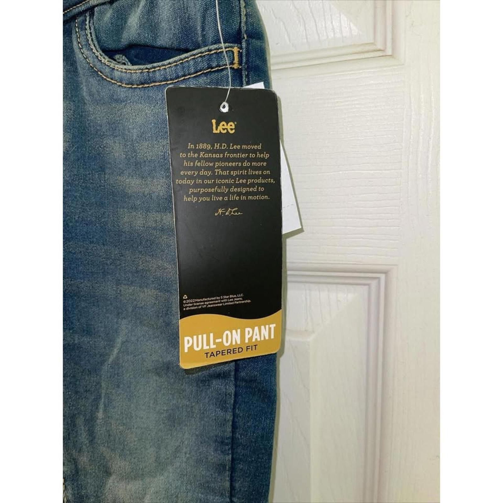 Other Lee Kids Dusk Blue Pull-On Pants - Tapered Fit, Size 4T Size ONE SIZE - 3 Thumbnail