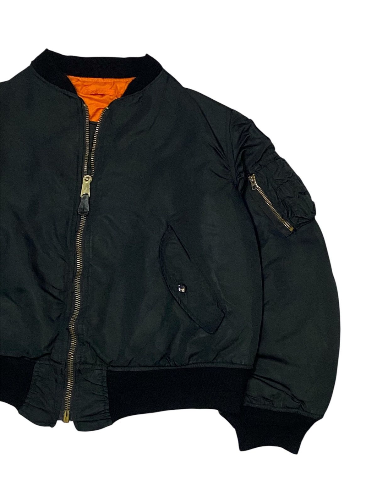 Alpha Industries Vintage 80s Alpha Industries MA-1 Flyers Jacket Size US L / EU 52-54 / 3 - 4 Thumbnail