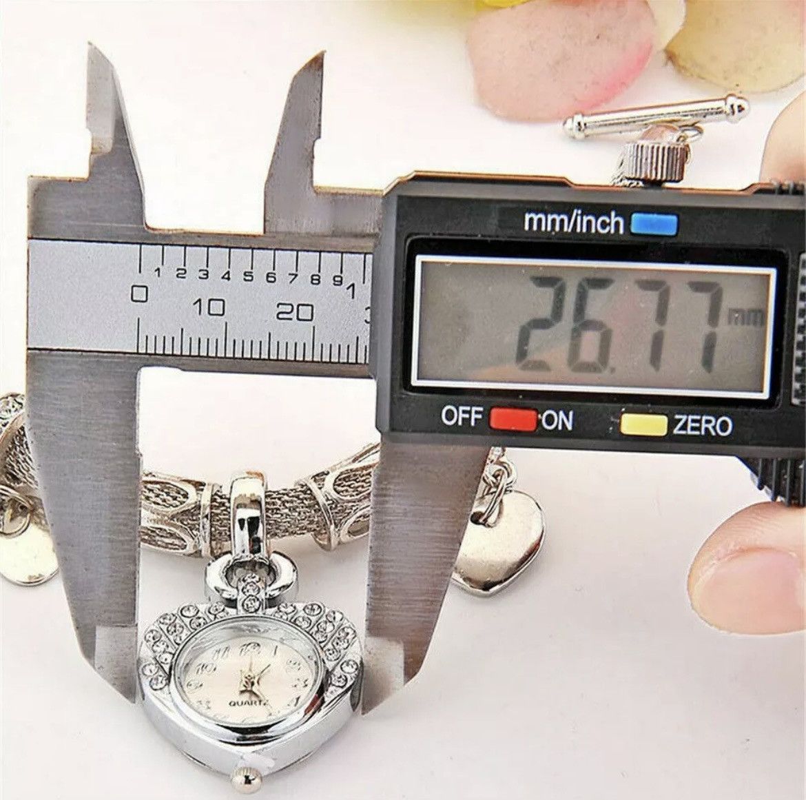 Other Silver Bangle Women's Wristwatch w/Crystal Accents (New) Size ONE SIZE - 4 Thumbnail