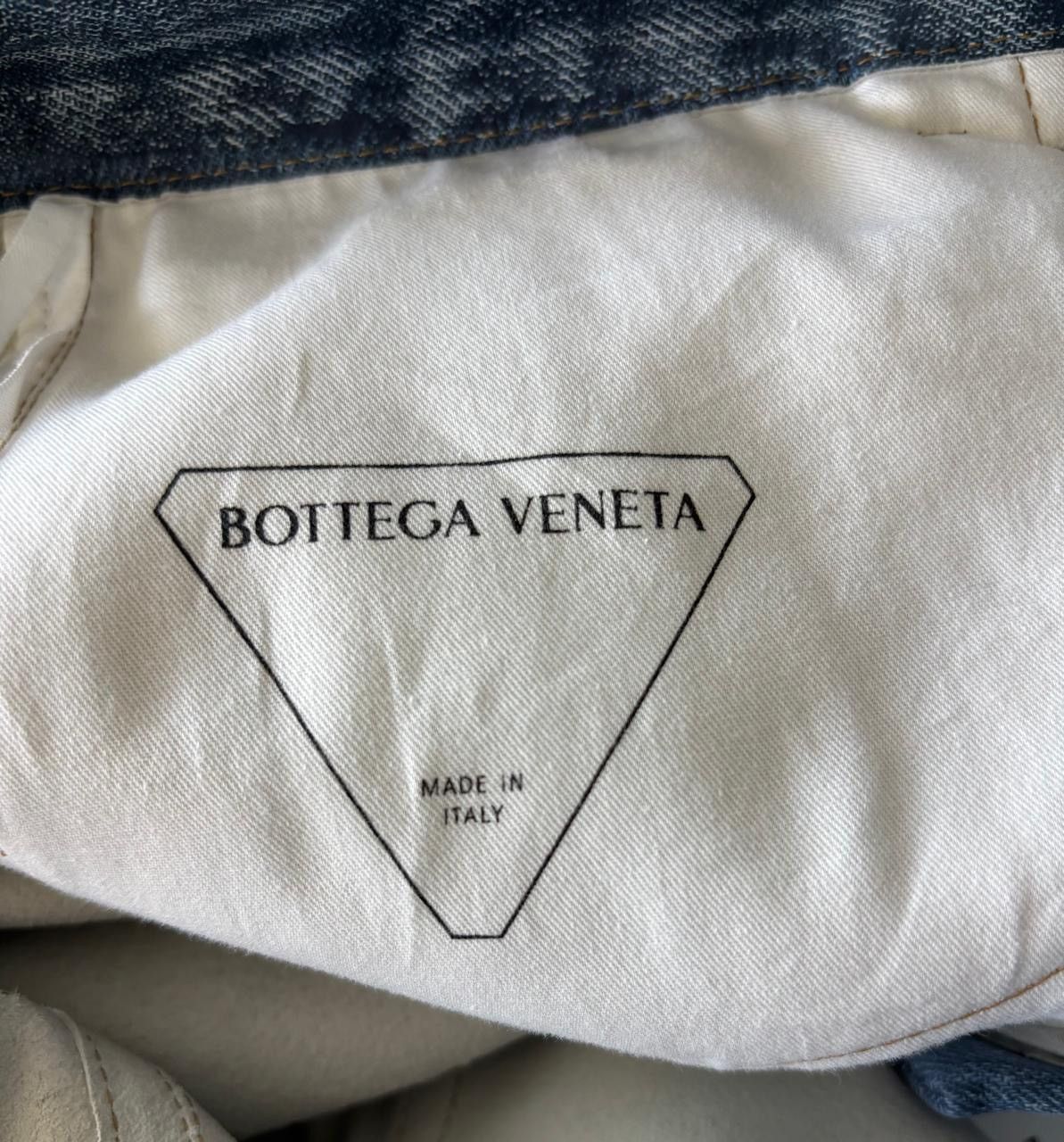Bottega Veneta Bottega Veneta Leather Printed Denim Pants Size US 30 / EU 46 - 8 Thumbnail