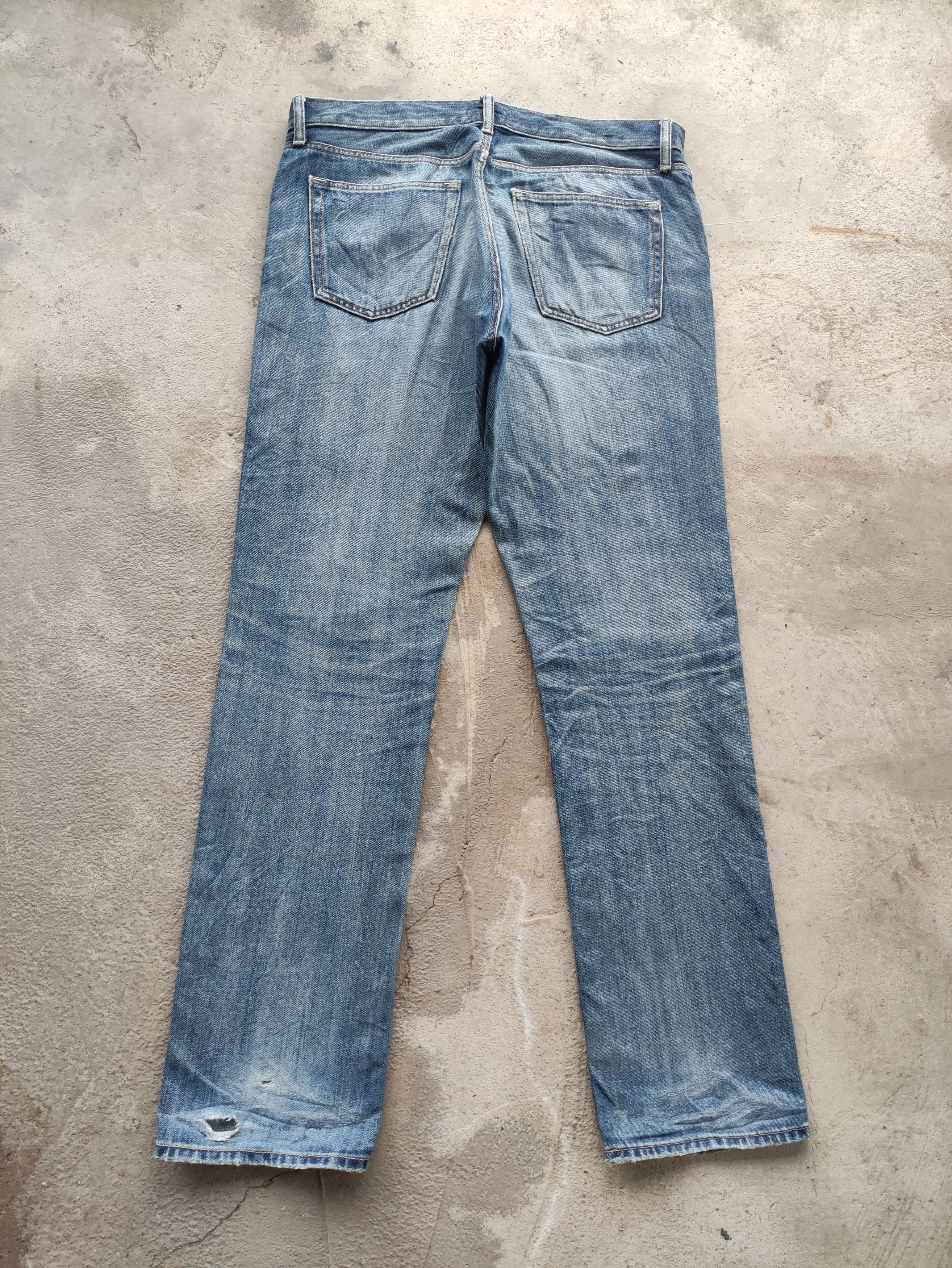 Japanese Brand Vintage Japanese Jean Distressed Faded Denim Waist 38 Size US 38 / EU 54 - 8 Thumbnail