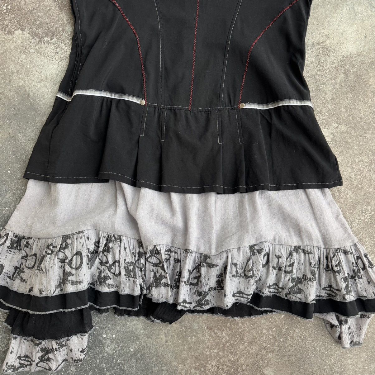 20471120 × Japanese Brand C’Fait Pour Vous Paris Vintage Avant Garde Dress Size L / US 10 / IT 46 - 13 Thumbnail