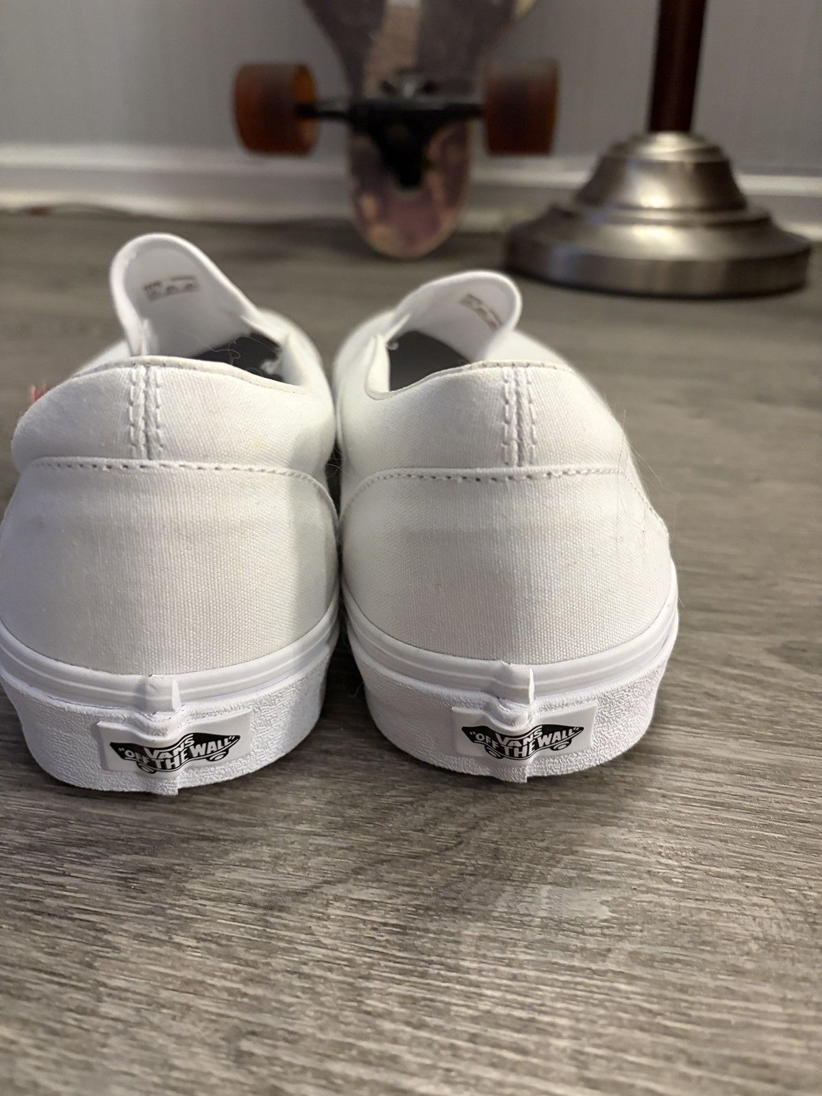 Vans Vans Classic White Slip-On Shoes Size US 11 / EU 44 - 3 Thumbnail