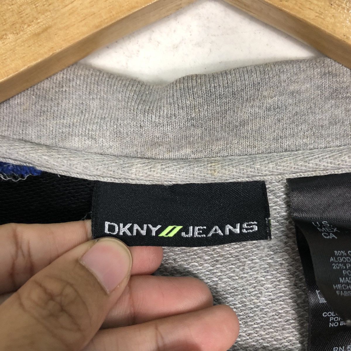DKNY × Vintage Vintage DKNY Sweater Light Jacket 90s Collection Size US L / EU 52-54 / 3 - 17 Thumbnail