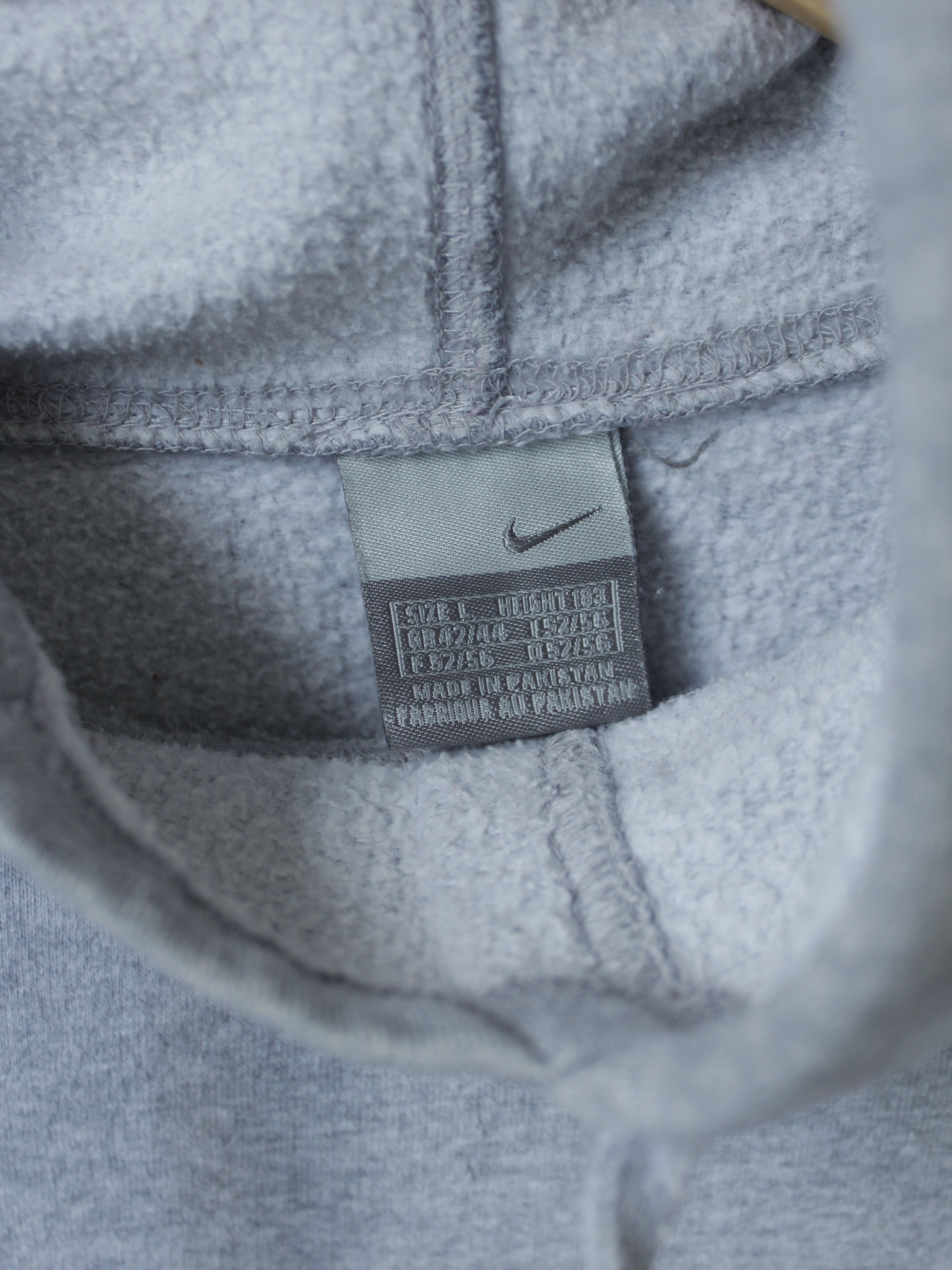 Nike × Vintage Nike Swoosh Vintage Customized Hoodie Gray L Oversize M mens Size US L / EU 52-54 / 3 - 8 Thumbnail