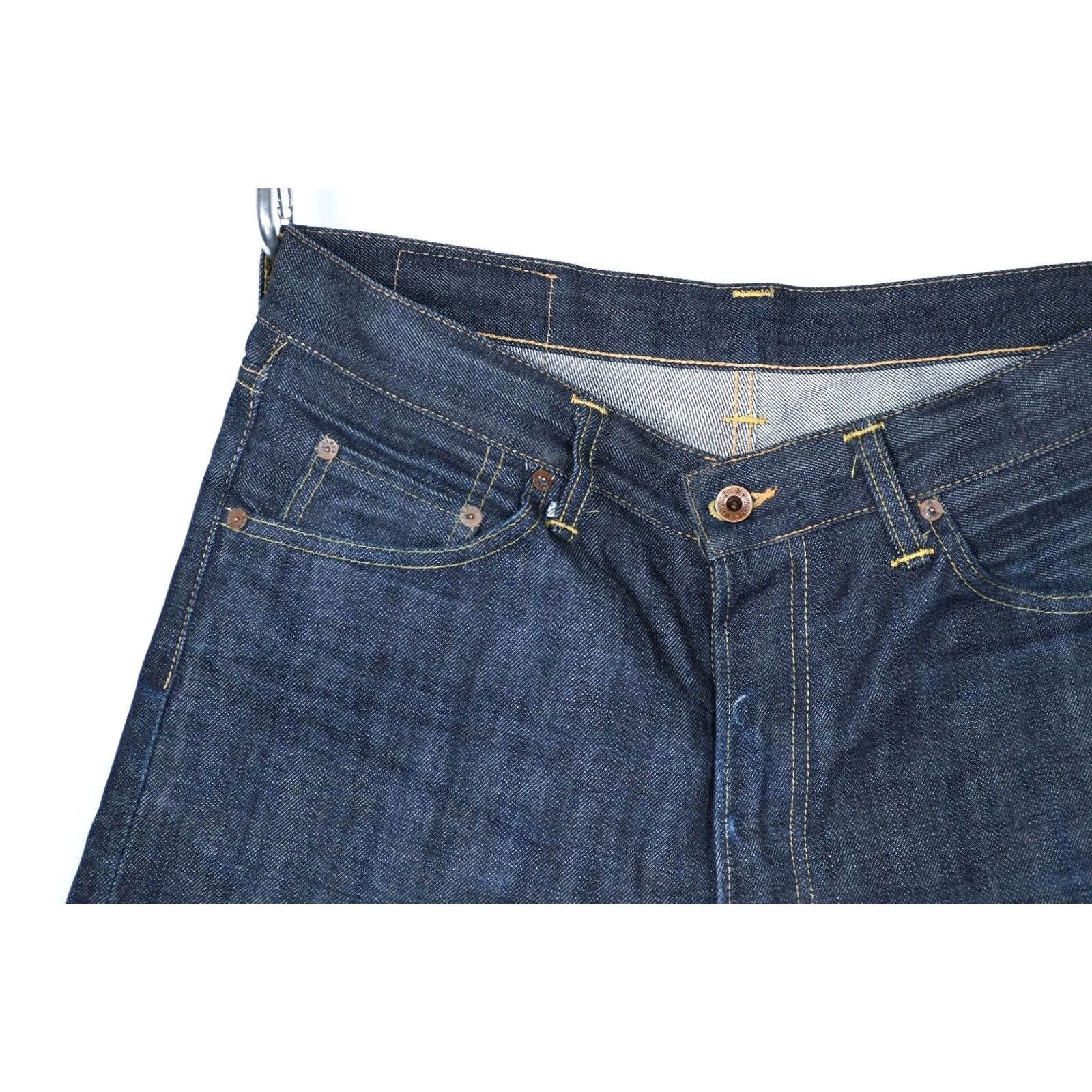 Edwin EDWIN Nashville 865B 14oz Selvage Japanese Denim Jeans Men W32 L34 Blue Cotton Retro 90s (Vintage?) Size US 32 / EU 48 - 4 Thumbnail
