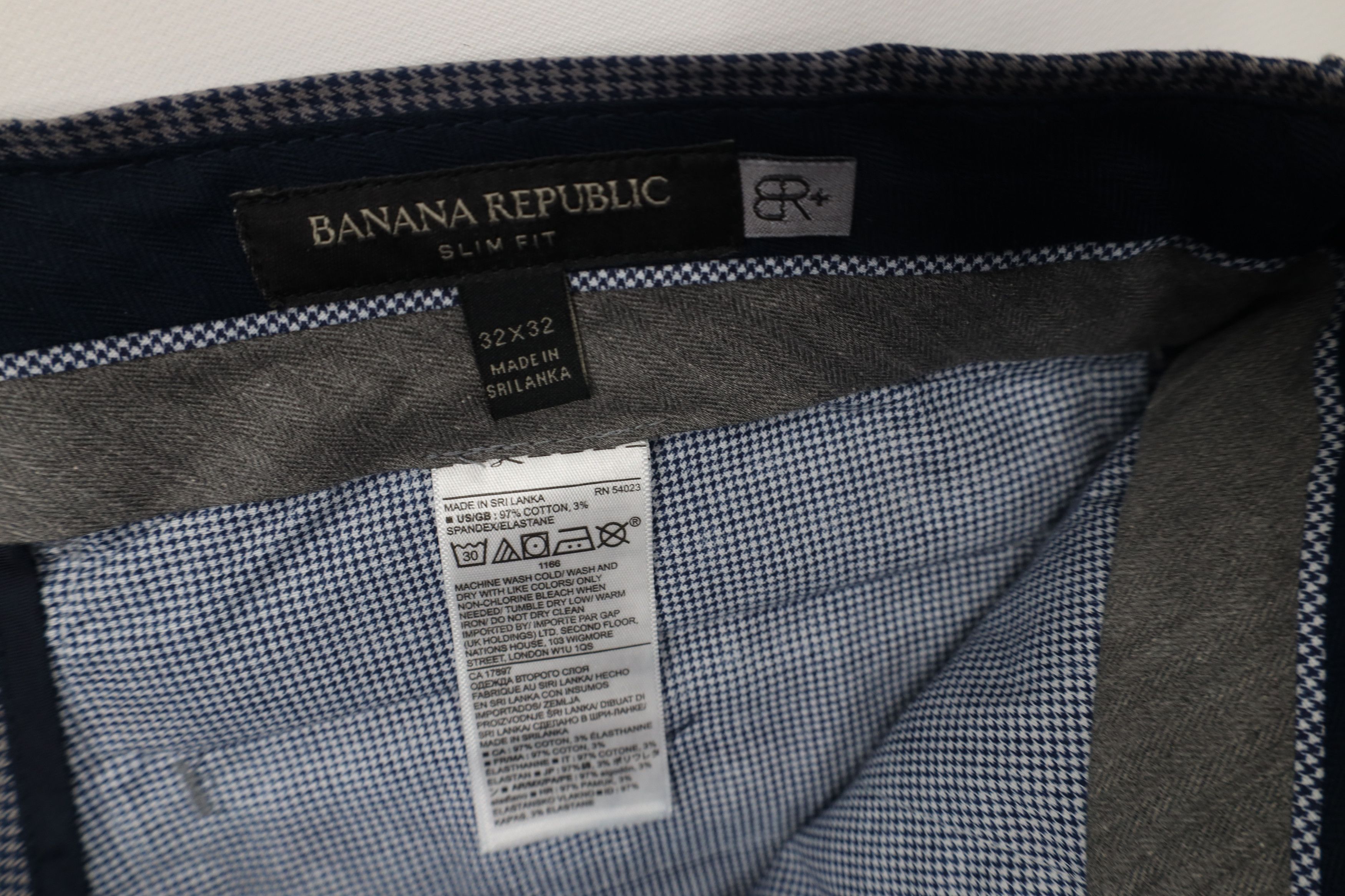 Banana Republic Banana Republic Fit Stretch Houndstooth Chino Pants Trousers Size US 32 / EU 48 - 6 Thumbnail