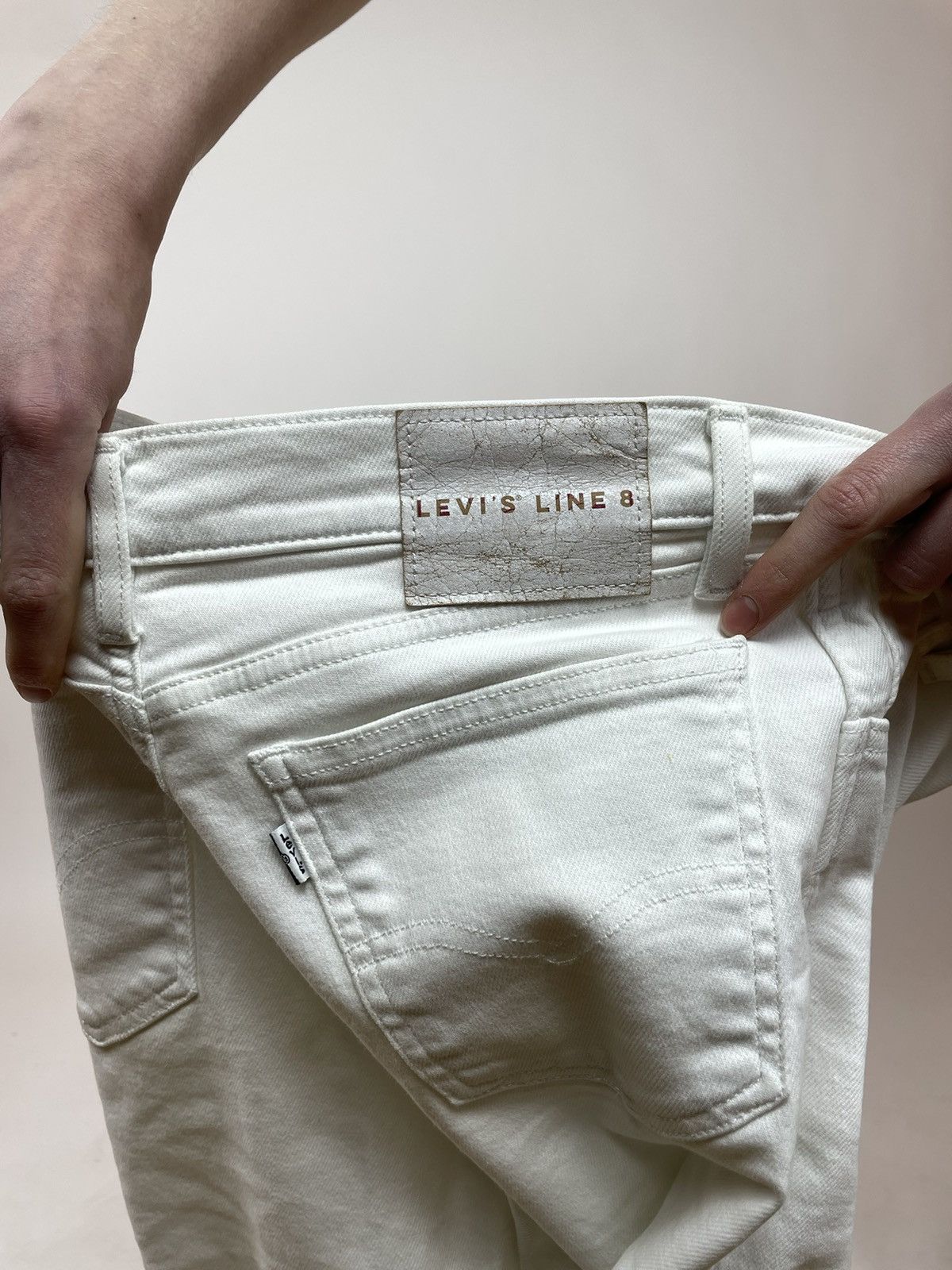 Designer × Levi's Levis Line 8 Womens White Skinny jeans size W27 Size 27" / US 4 / IT 40 - 8 Thumbnail