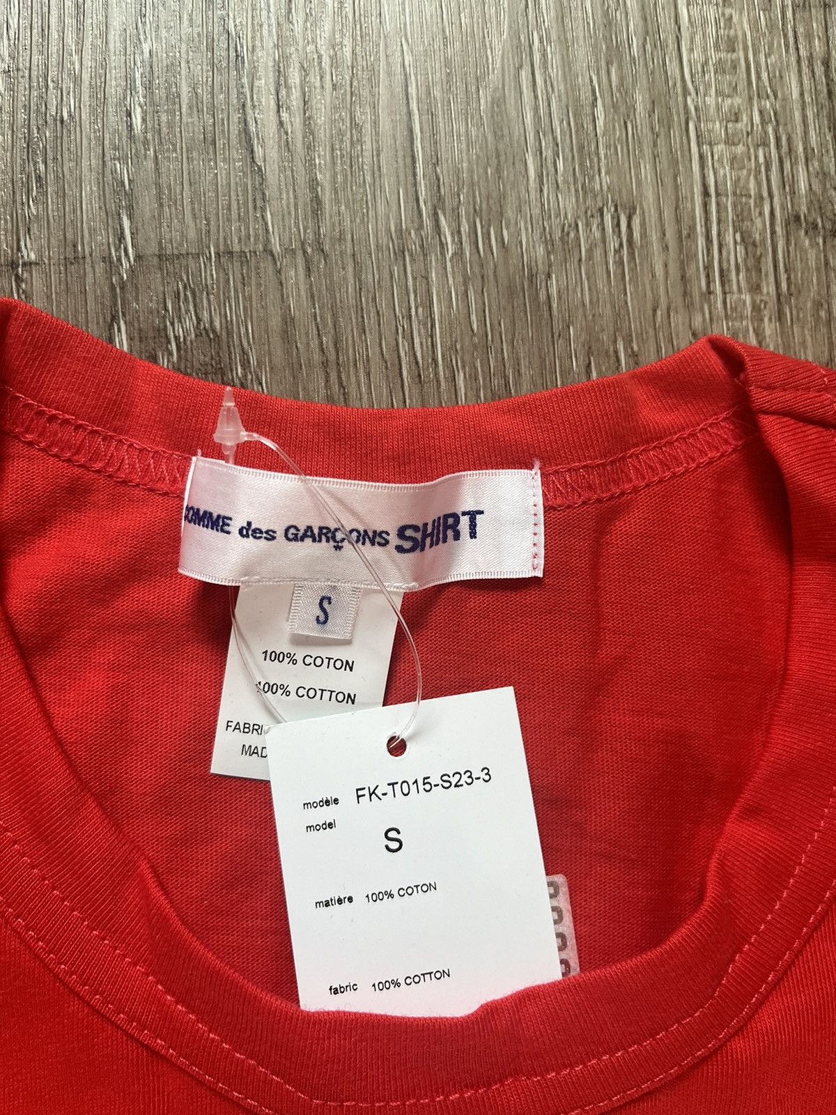 Comme des Garcons SHIRT Comme des Garcons T-shirt red oversized Size US L / EU 52-54 / 3 - 2 Thumbnail