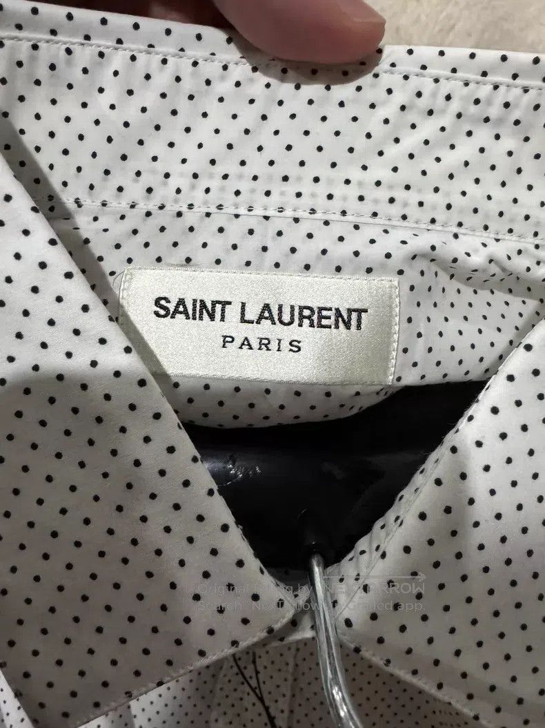 Saint Laurent Paris Saint Laurent Paris size 39 Original White Polka Dot Men's Size US M / EU 48-50 / 2 - 5 Thumbnail