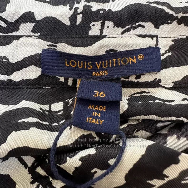 Louis Vuitton Louis Vuitton Black and white tiger stripe silk mulberry s Size XS / US 0-2 / IT 36-38 - 7 Thumbnail